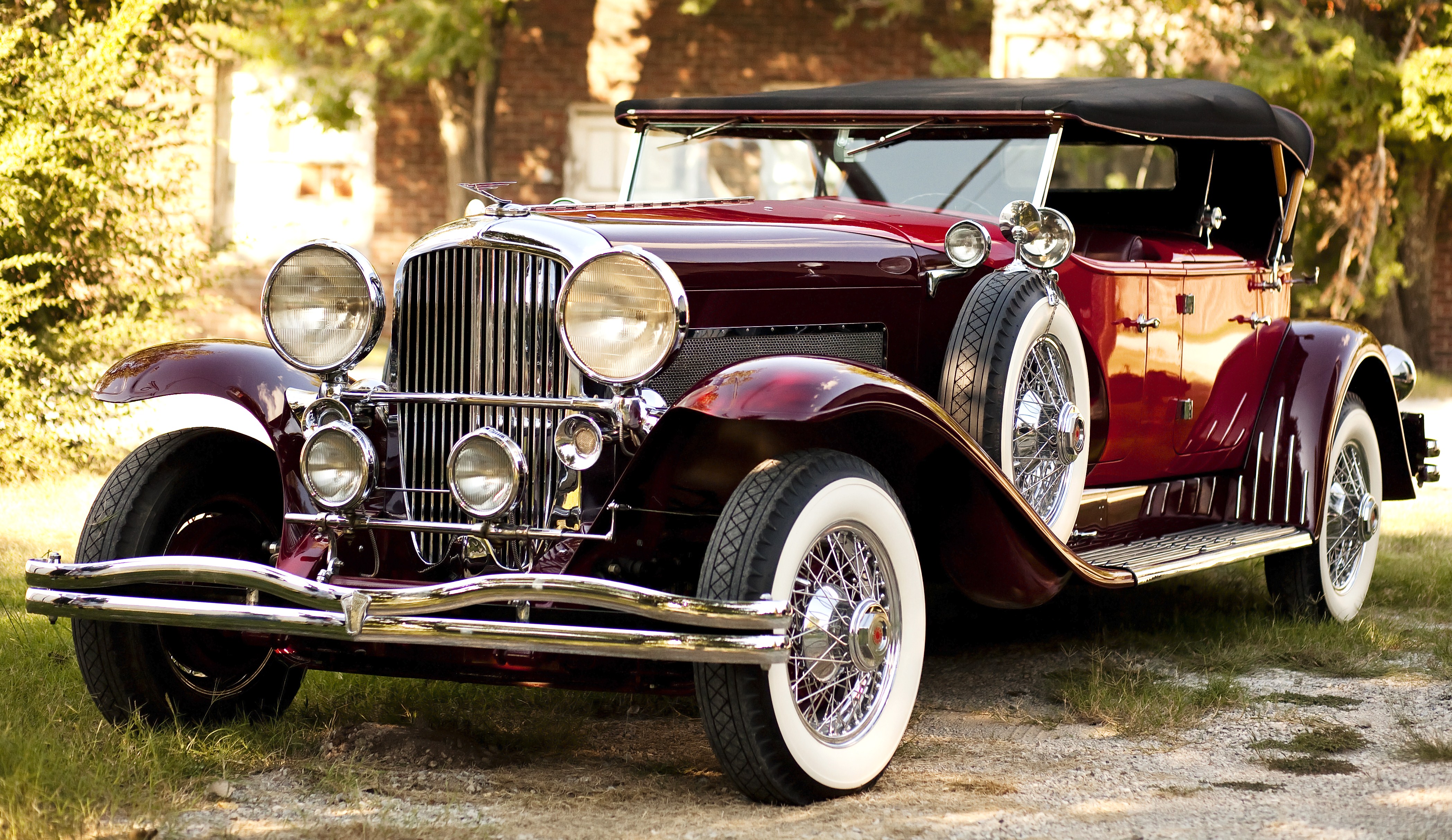 Car Duesenberg Model J Luxury Car Old Car Red Car Vintage Car 4195x2428