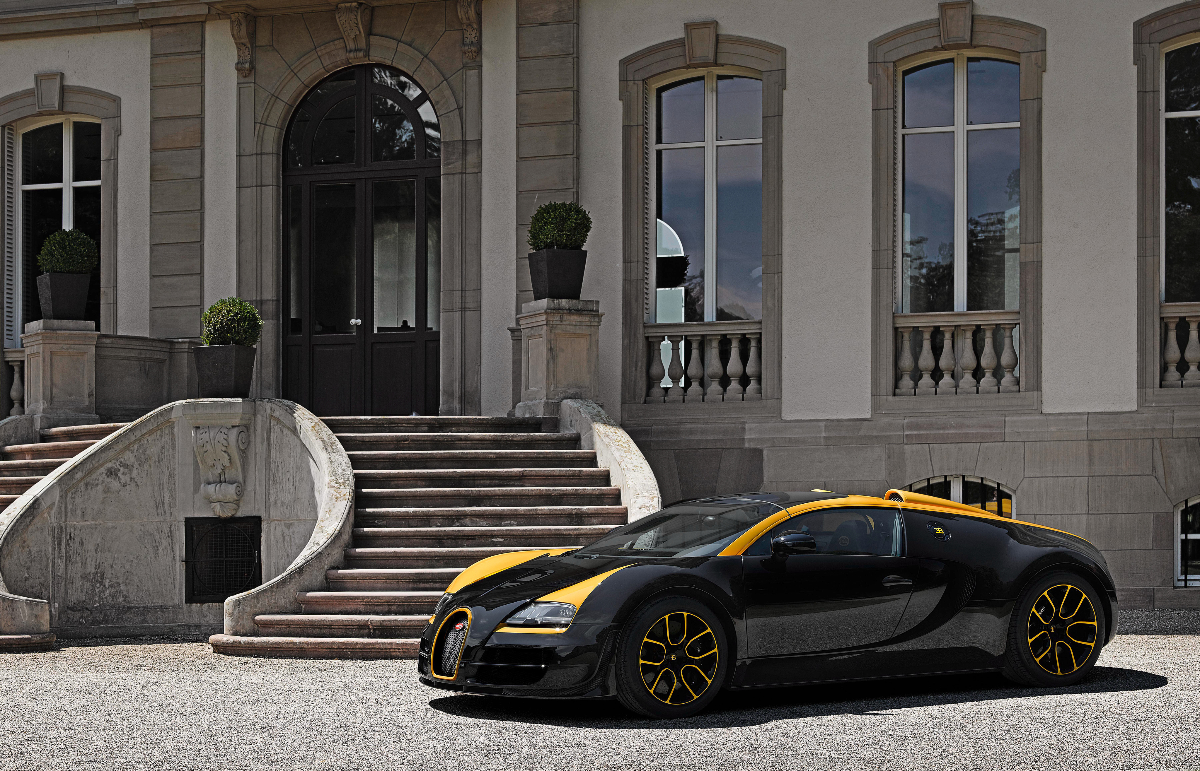 Black Car Bugatti Bugatti Veyron Car Sport Car Supercar Vehicle 4096x2633