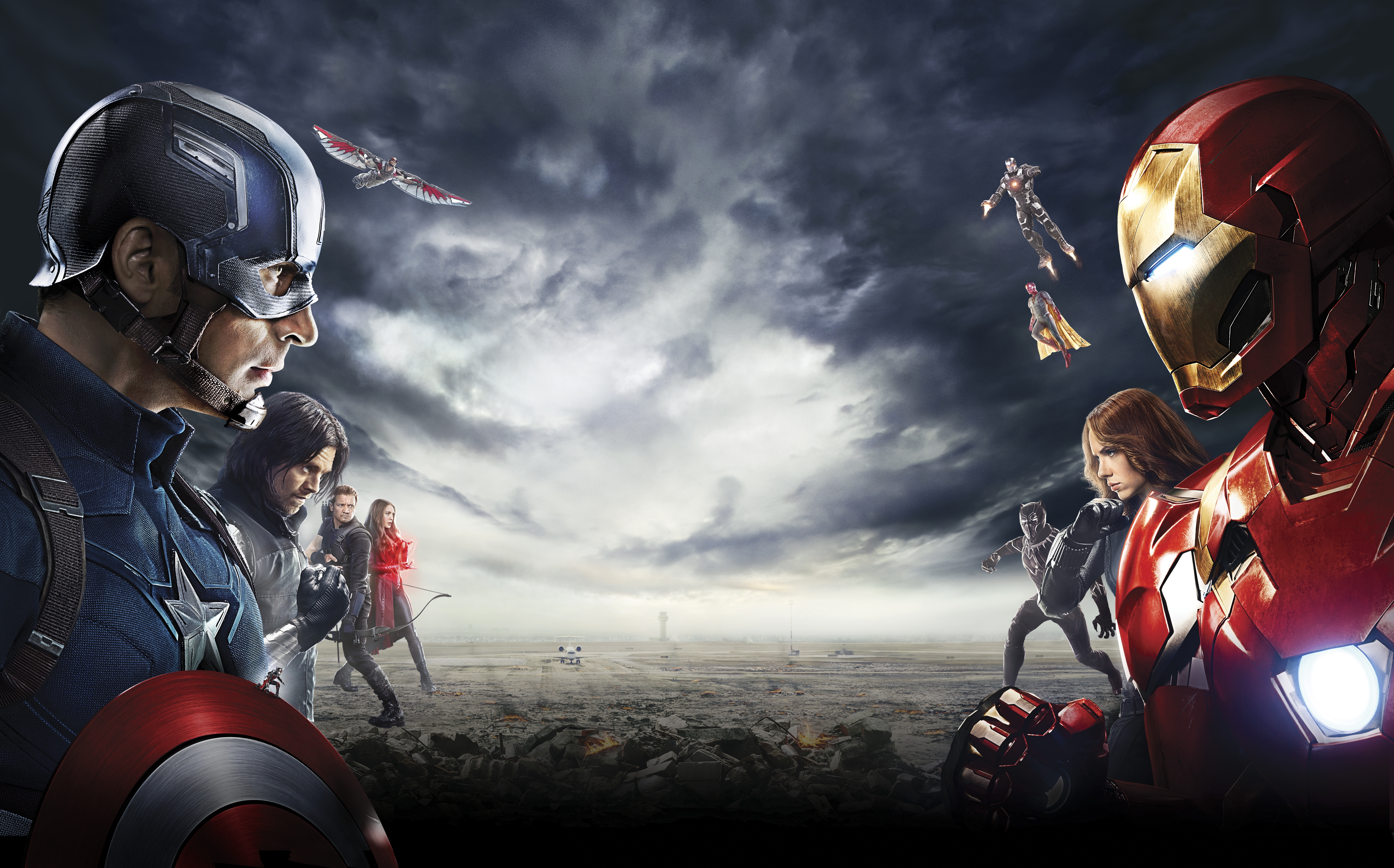 Black Panther Marvel Comics Black Widow Captain America Captain America Civil War Falcon Marvel Comi 5731x3571