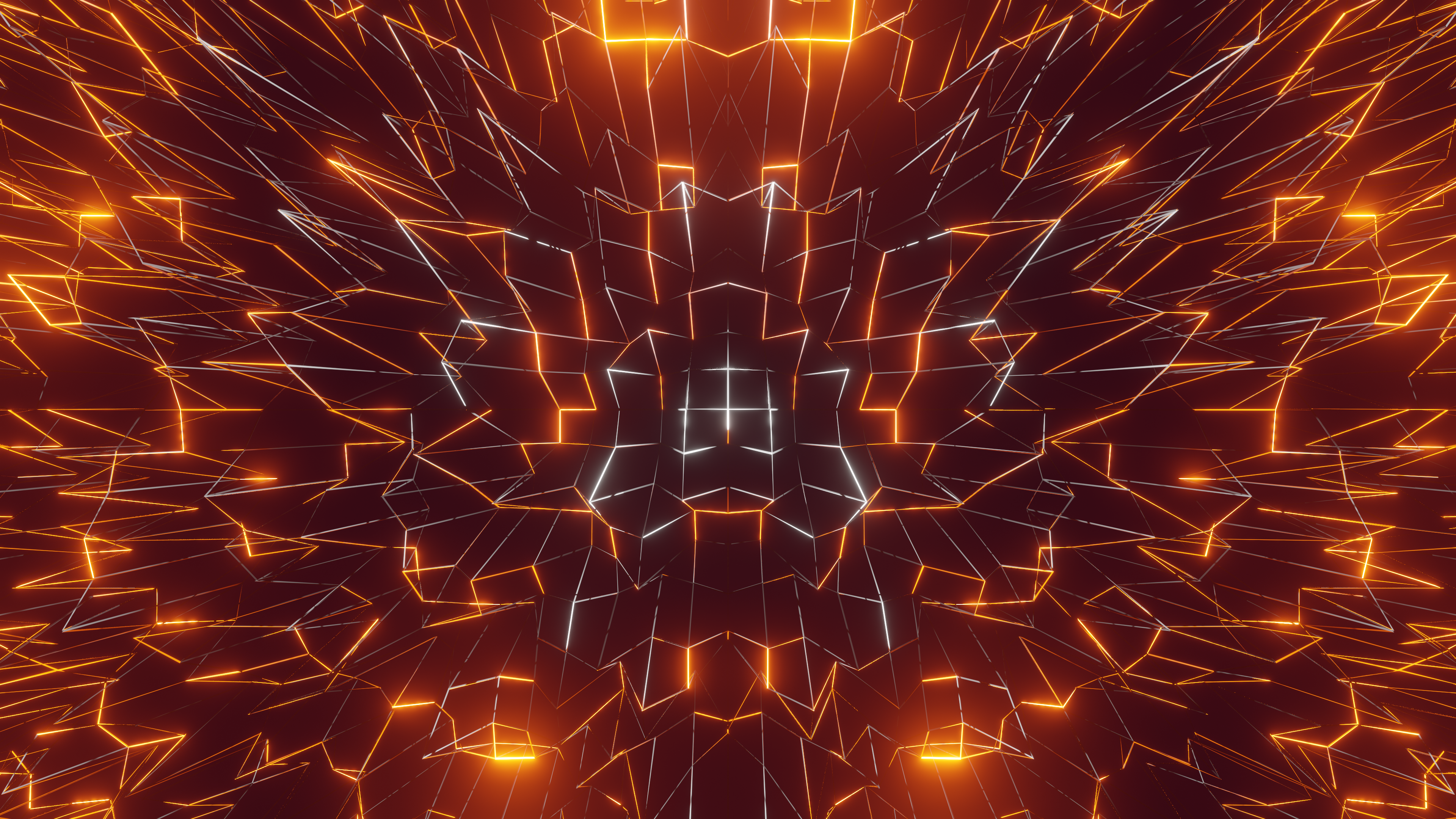 Abstract Glowing Symmetry 3840x2160