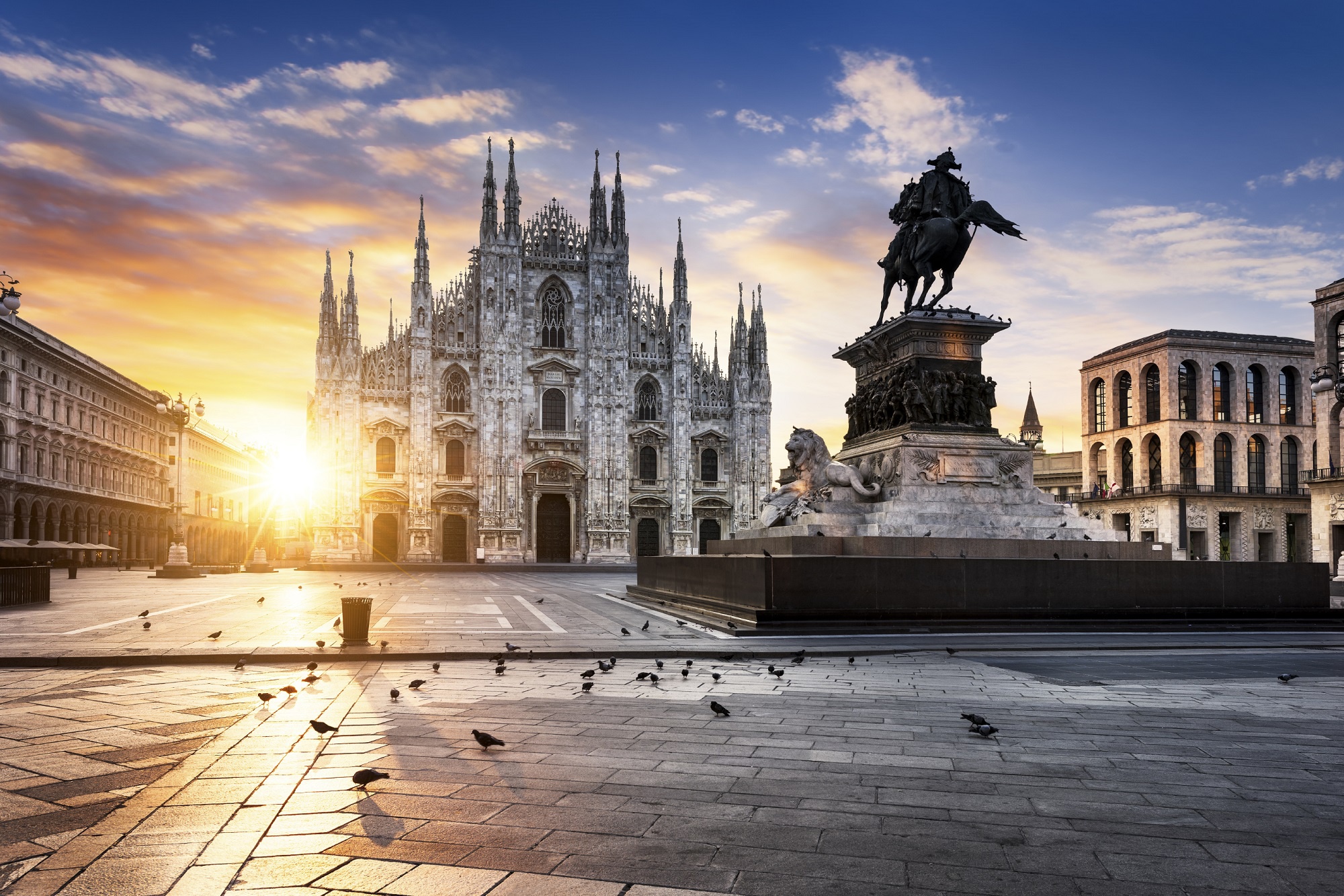 Architecture Duomo Italy Milan Milan Cathedral Statue Sunrise 2000x1334