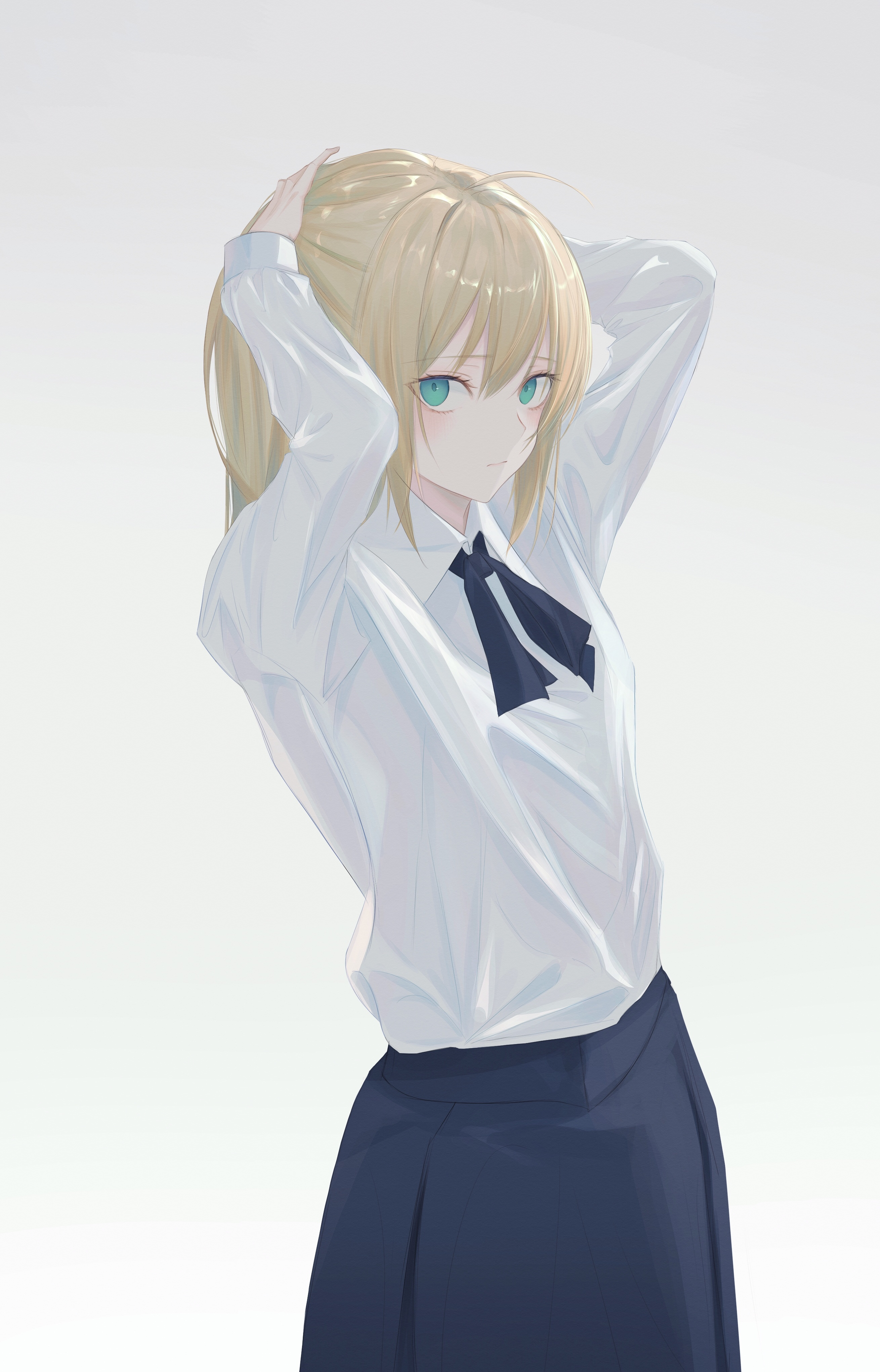 7ife Anime Girls Portrait Display Looking At Viewer Fate Series Saber Fate Grand Order Blonde 2619x4083