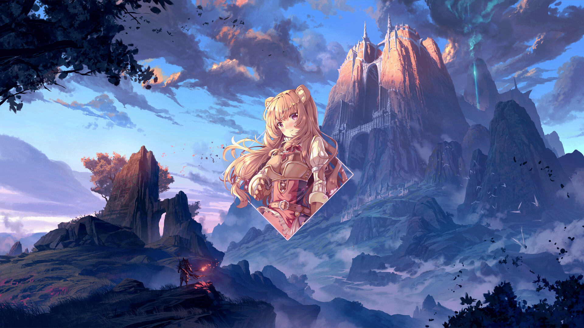 Anime Anime Girls Photoshop Platinum Conception Wallpapers Picture In Picture Digital Art Raphtalia 1920x1080