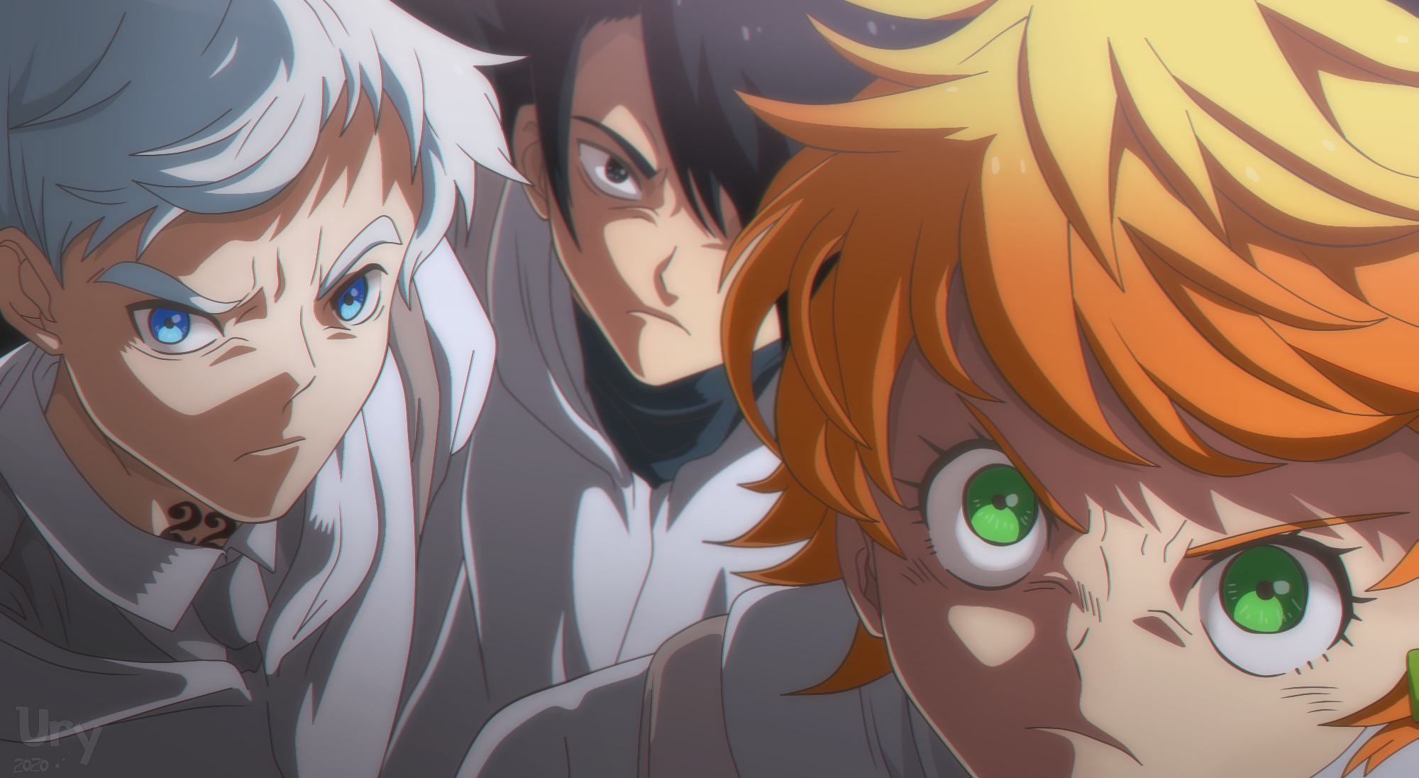 Emma The Promised Neverland Norman The Promised Neverland Ray The Promised Neverland 2000x1096
