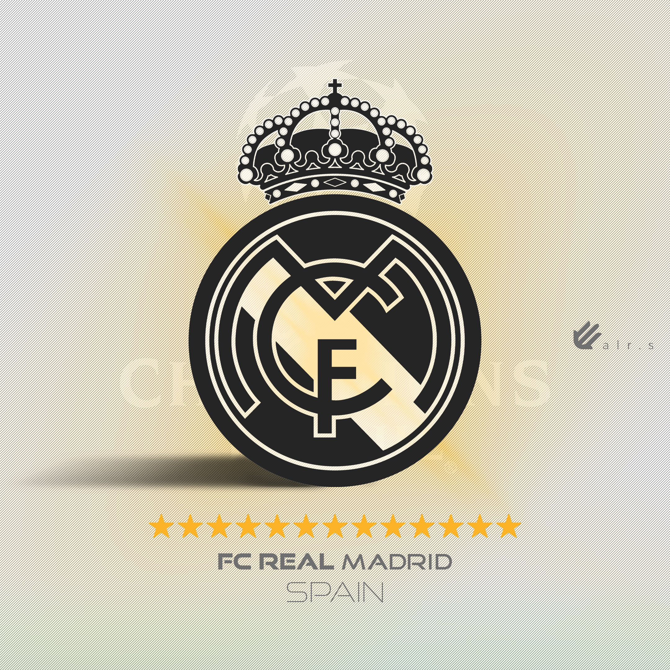 Football Real Madrid Logo Champions League Clubs Graphic Design Creativity Photography Colorful Socc 2160x2160