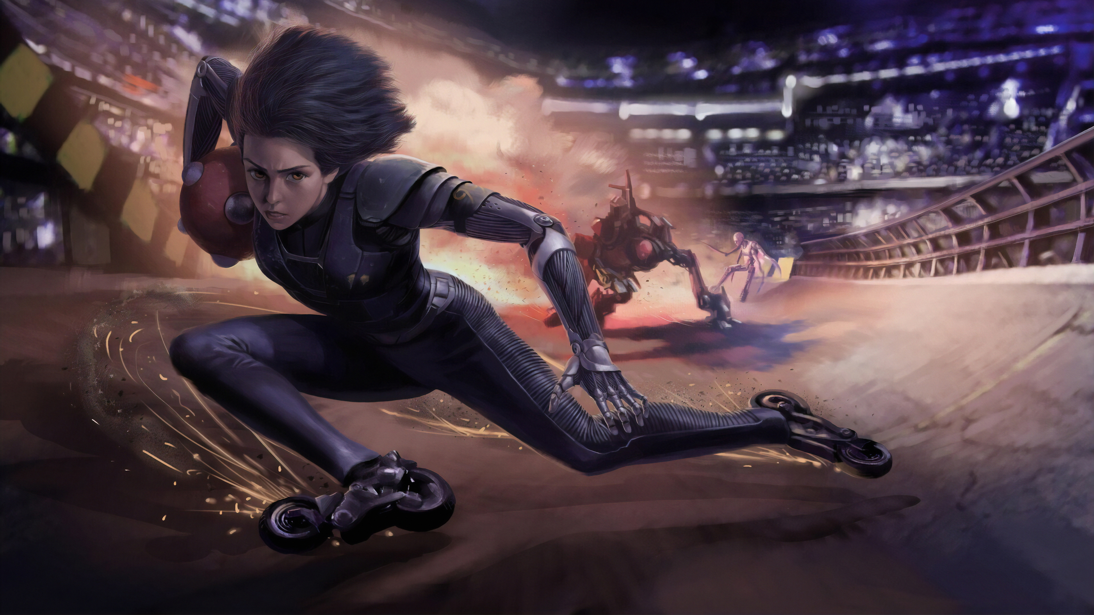 Alita Alita Battle Angel Alita Battle Angel Cyborg 3840x2160