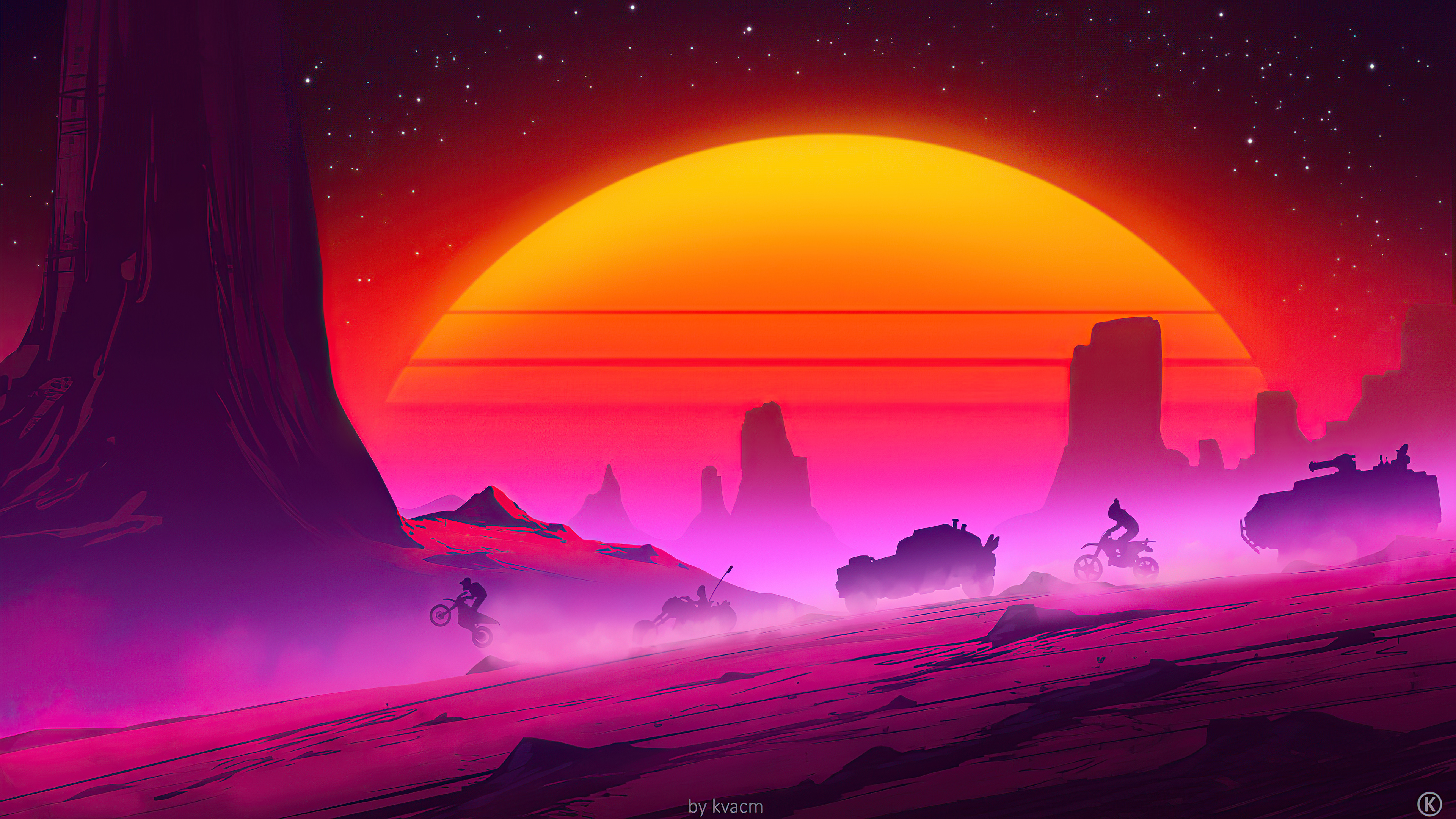 Post Apocalyptic Synthwave 3840x2160