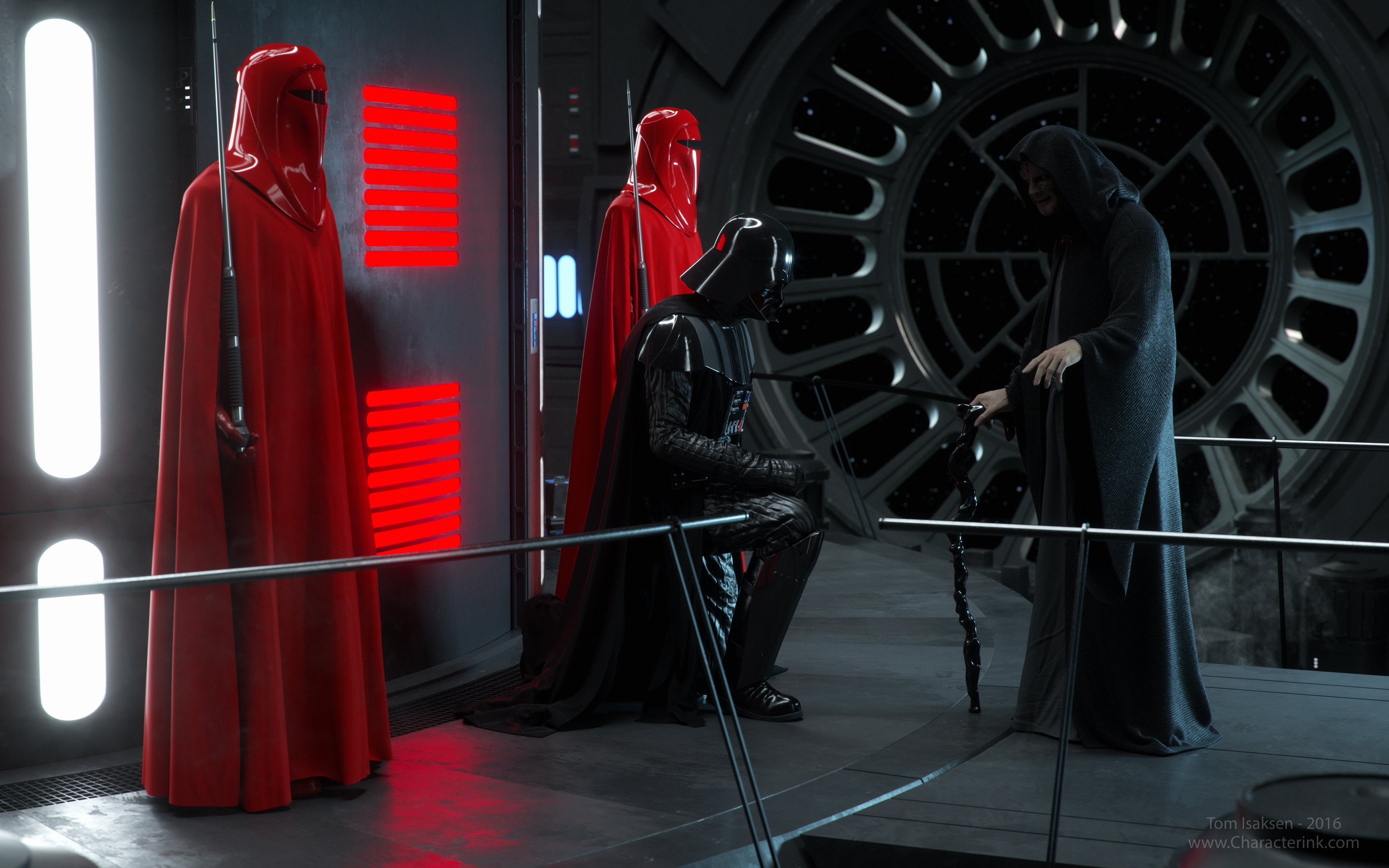 Star Wars Science Fiction Emperor Palpatine Star Wars Villains Darth Vader Imperial Guard Artwork Ar 3000x1875