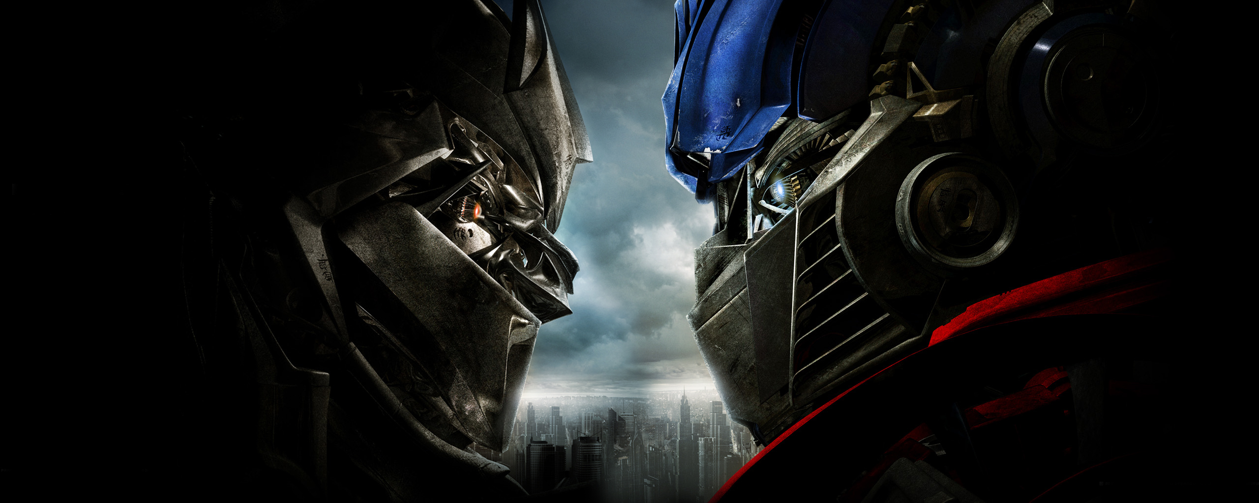 Wide Screen Transformers Optimus Prime Movies Robots Megatron 2560x1024