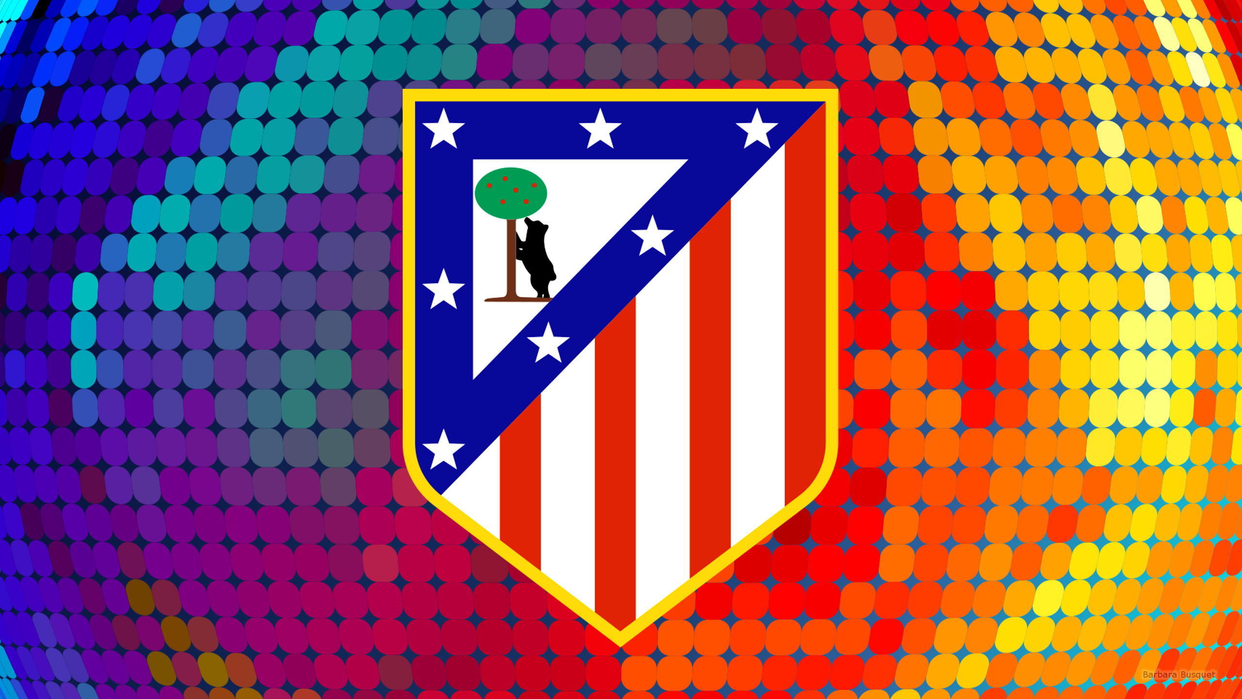 Atletico Madrid Emblem Logo Soccer 2560x1440