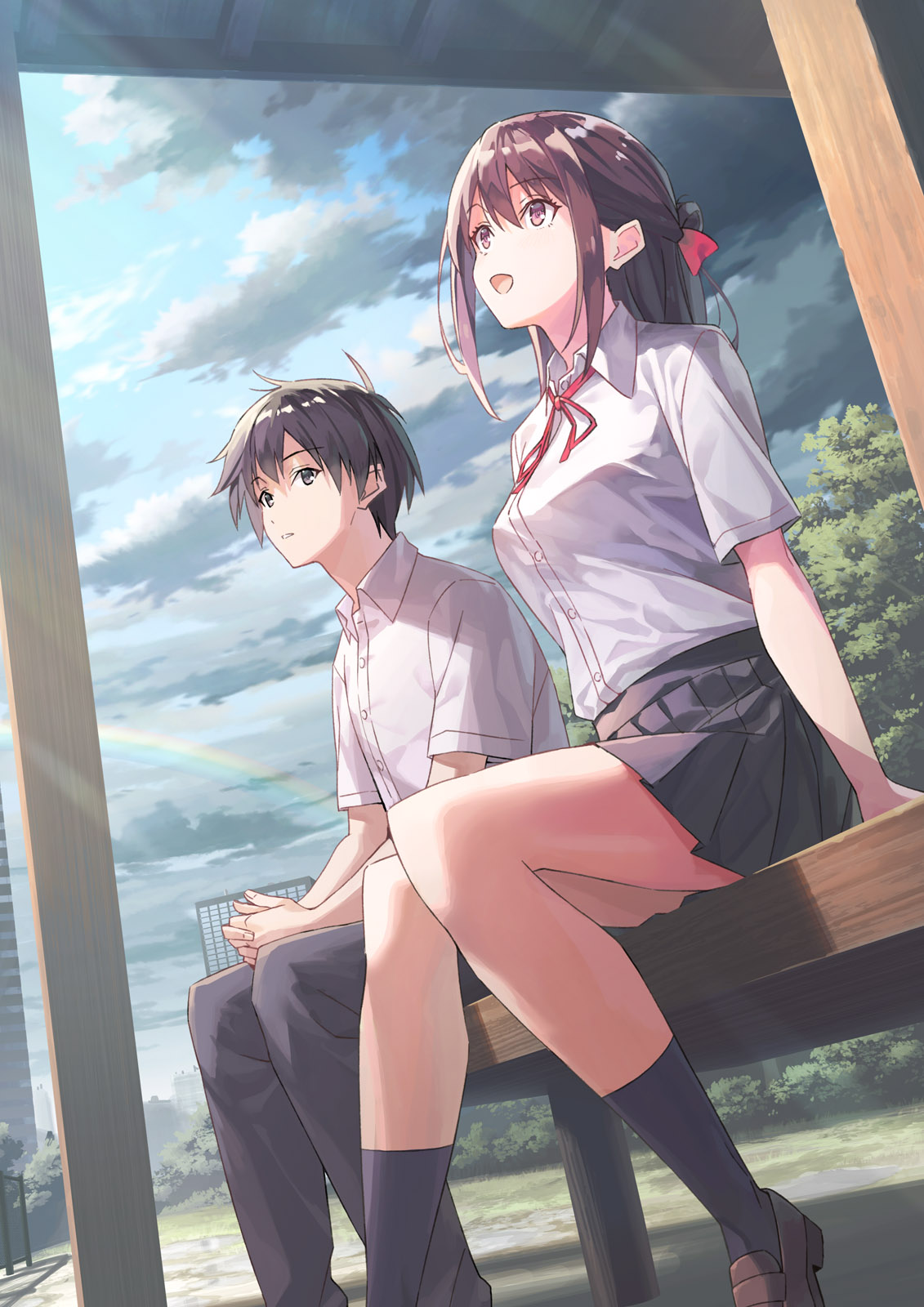 Anime Anime Girls Komizuki Portrait Display Original Characters Koh Rd Anime Boys School Uniform Ben 1131x1600