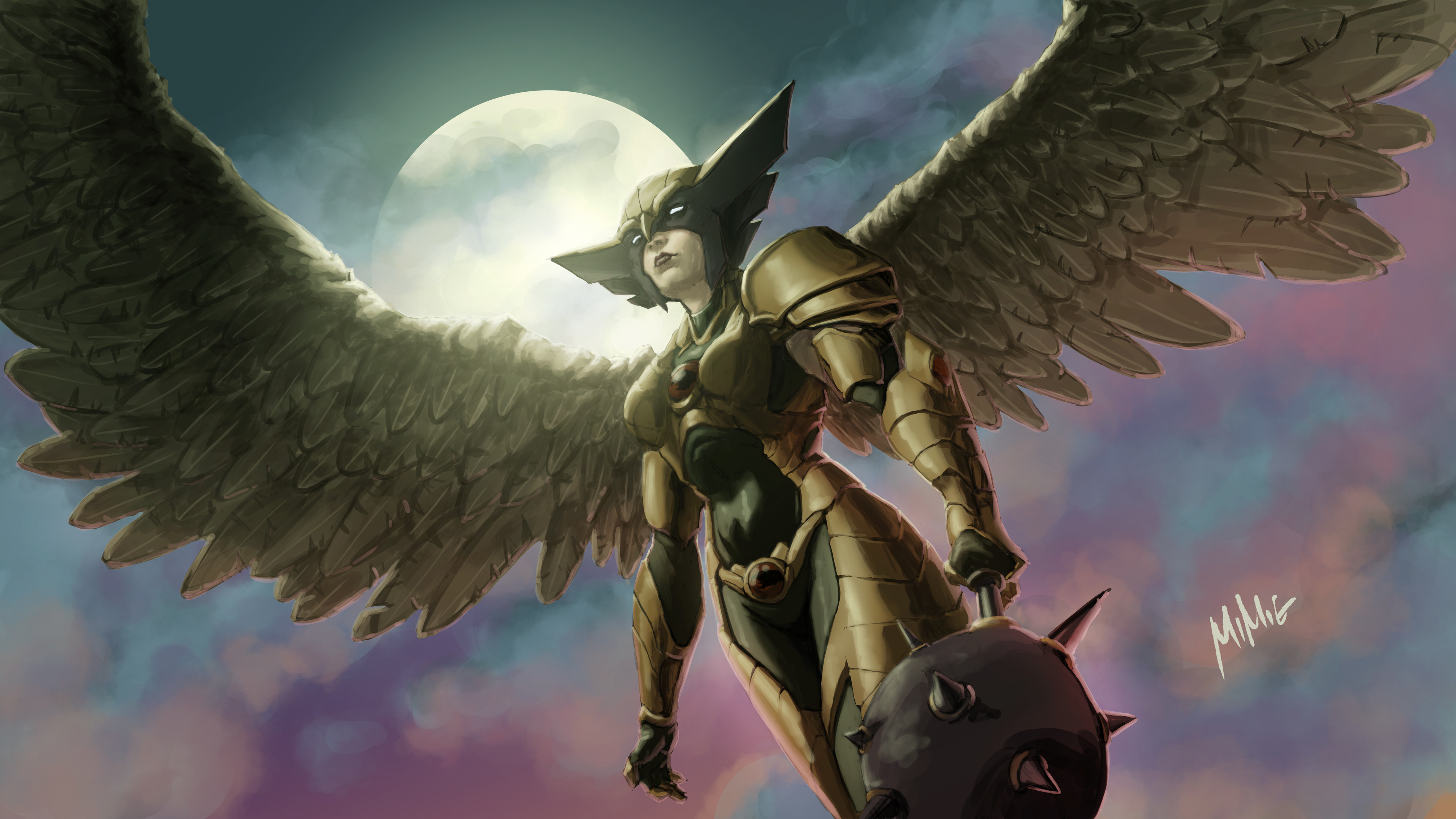 Dc Comics Hawkgirl Dc Comics Wings 3840x2160