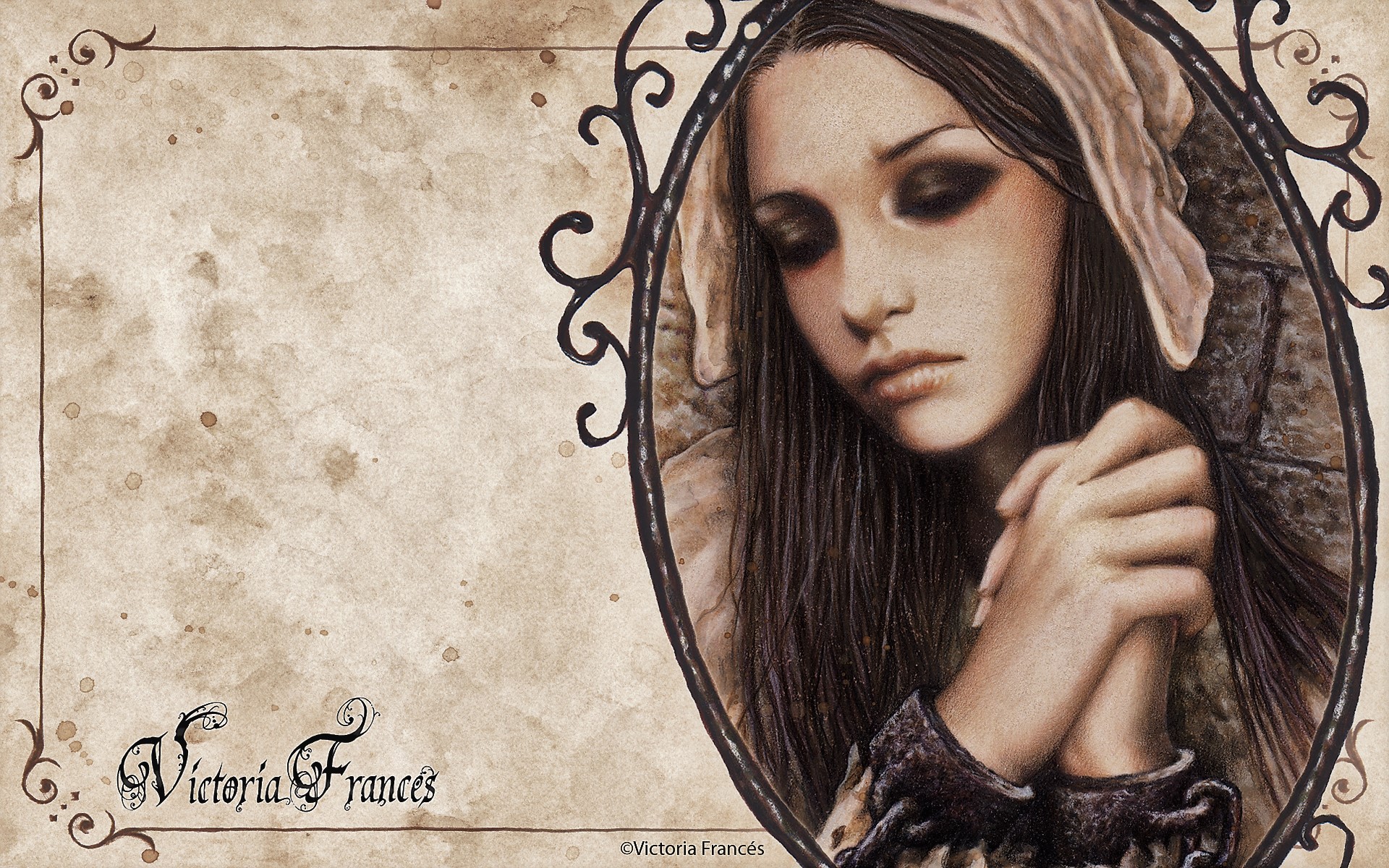 Artistic Girl Gothic Sad Woman 1920x1200