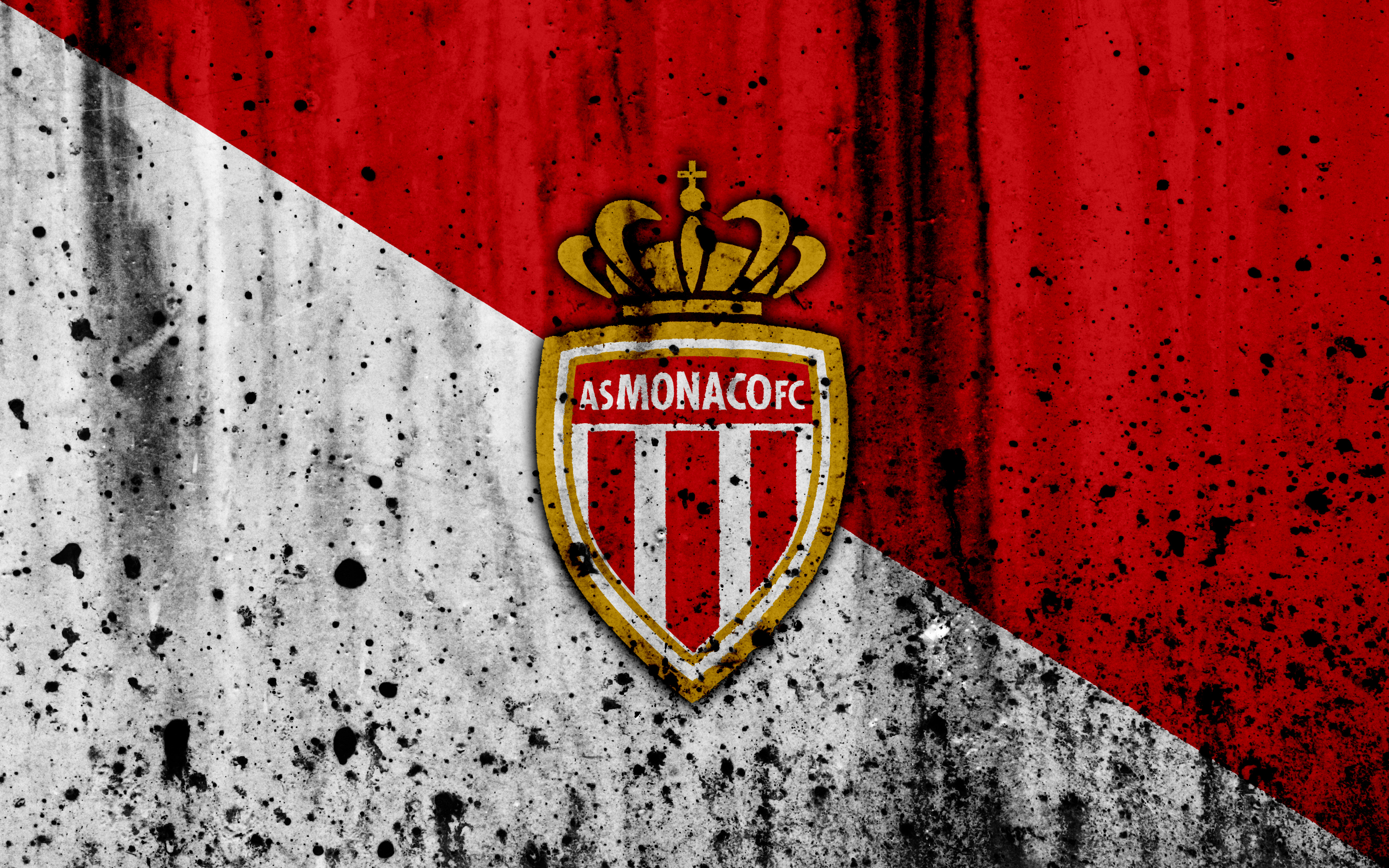 As Monaco Fc Emblem Logo Soccer Wallpaper Resolution 3840x2400 Id 1119046 Wallha Com