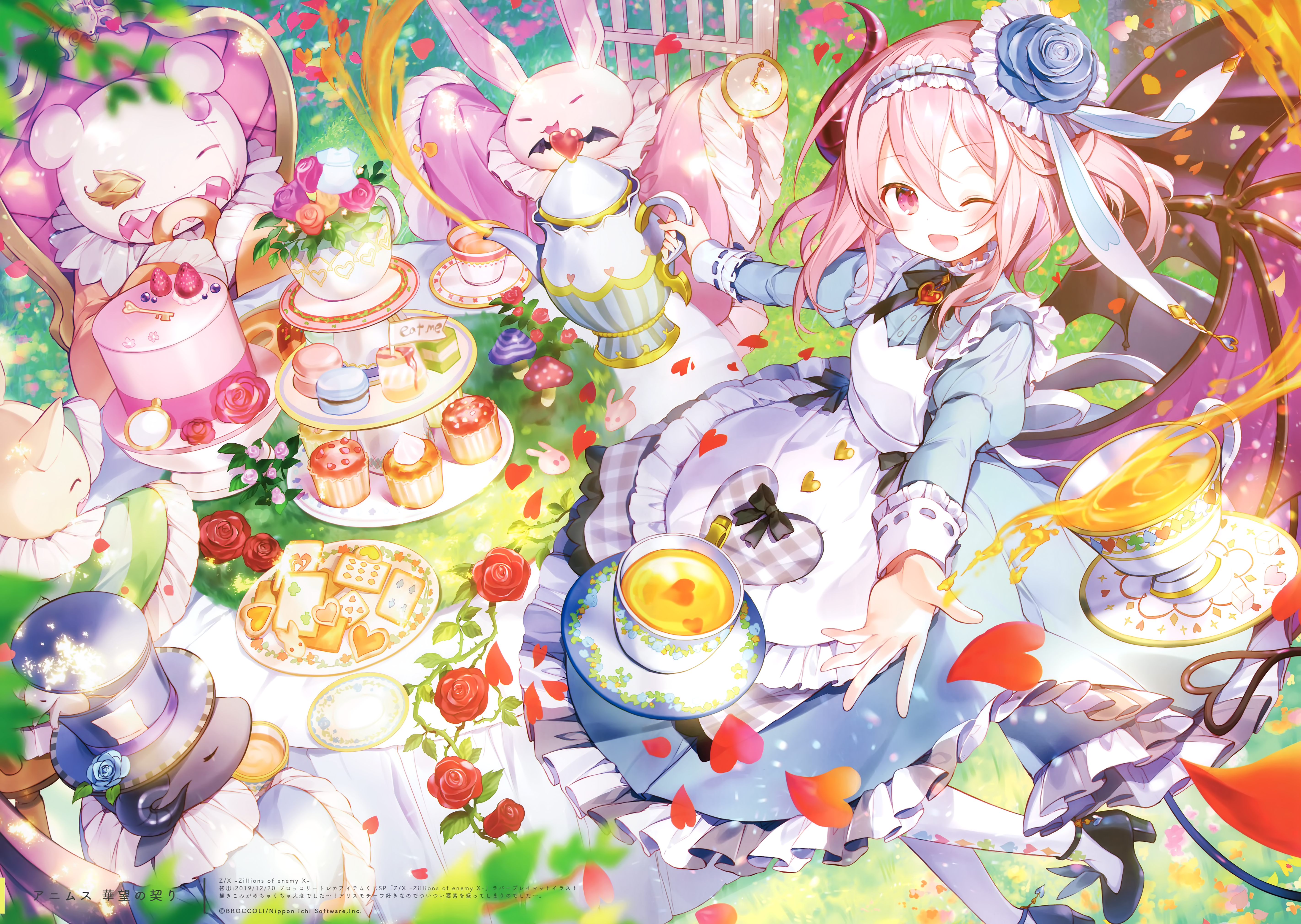 Pink Hair Pink Eyes Alice In Wonderland Anime Girls Ibara Riato 5688x4038