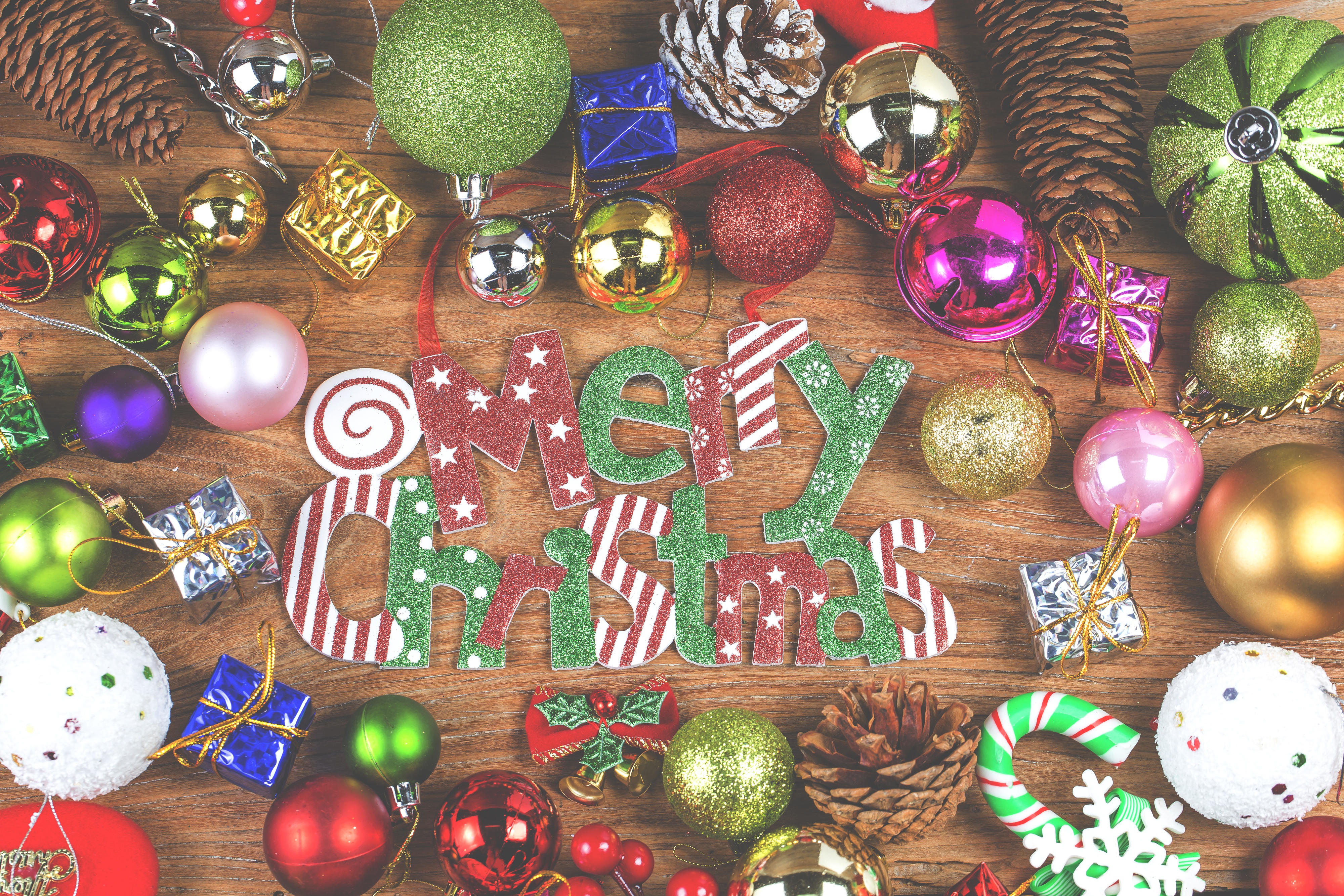 Christmas Christmas Ornaments Colors Merry Christmas 4000x2667