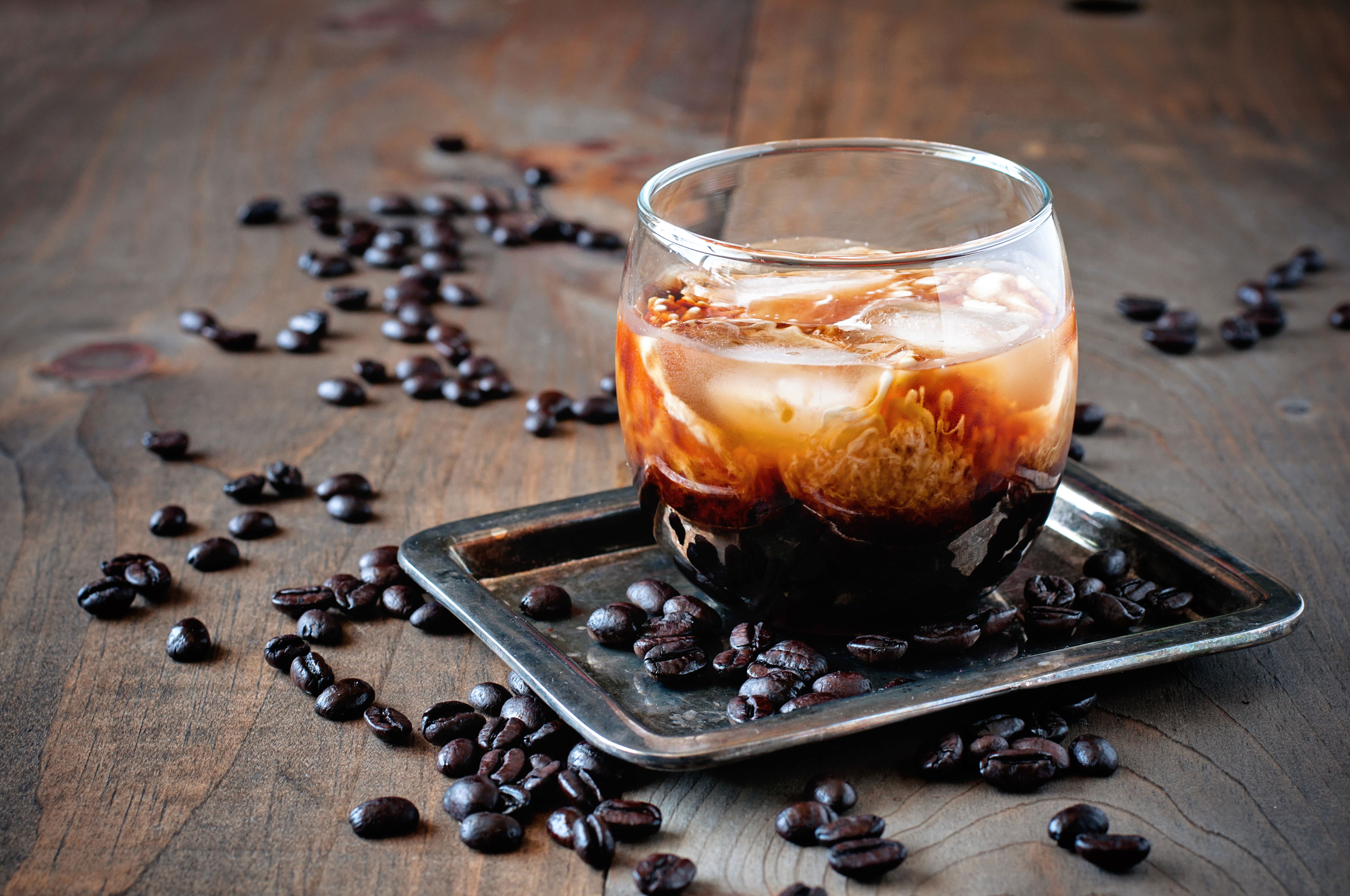 Coffee Coffee Beans Glass 3764x2500