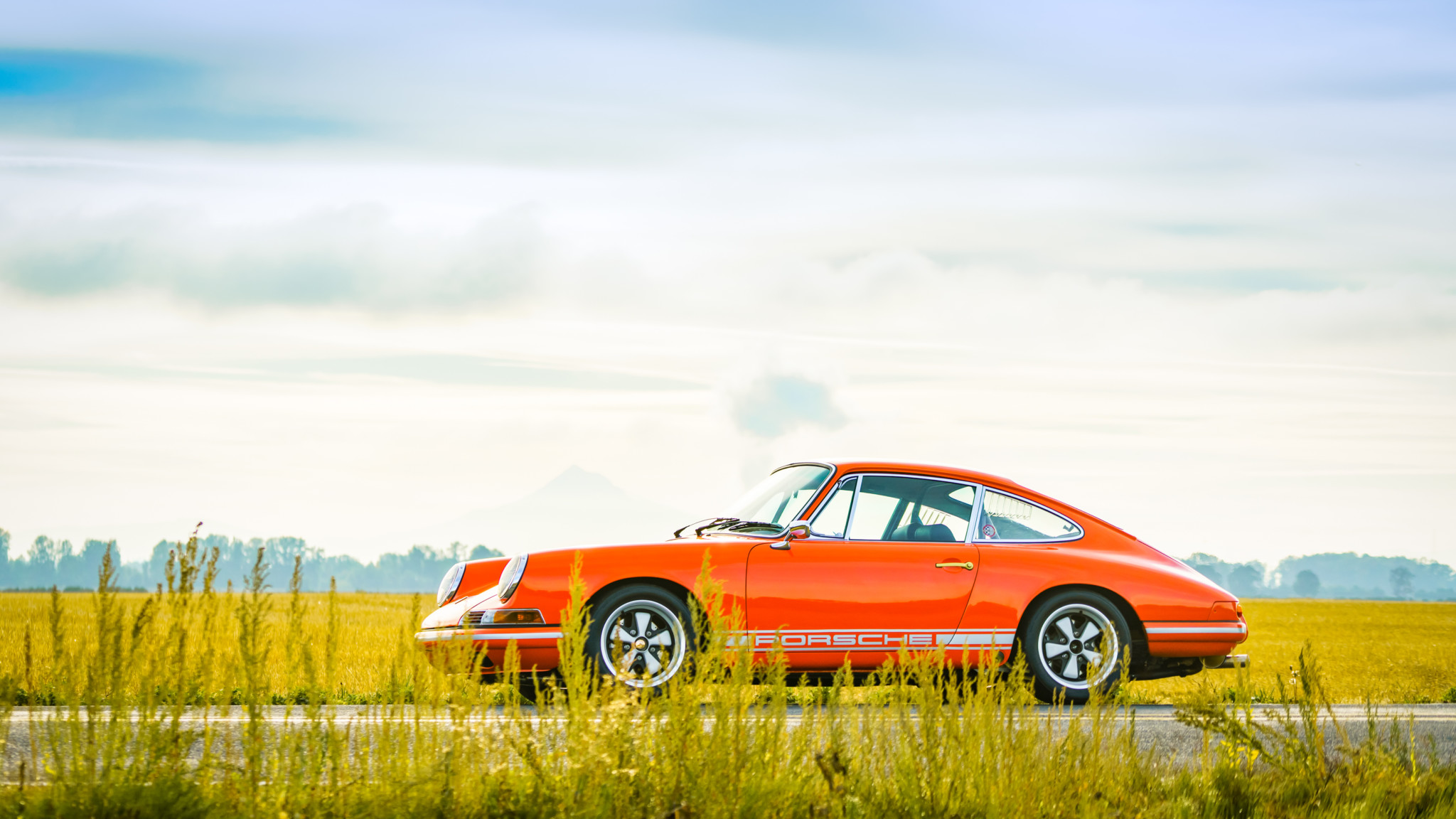 Car Coupe Old Car Orange Car Porsche 912 Sport Car Tuning 2048x1152