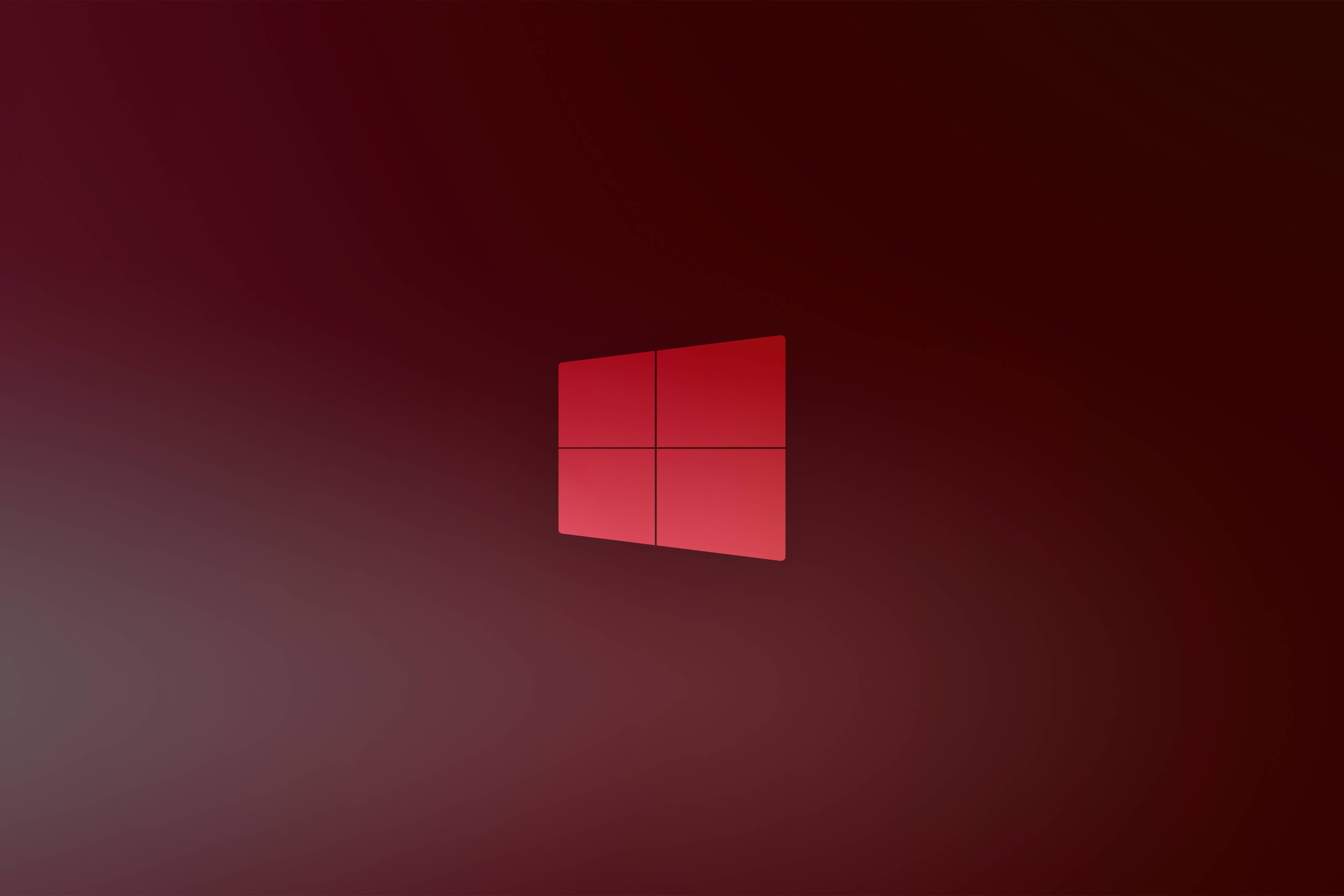 Logo Microsoft Red Windows 10x 4500x3000