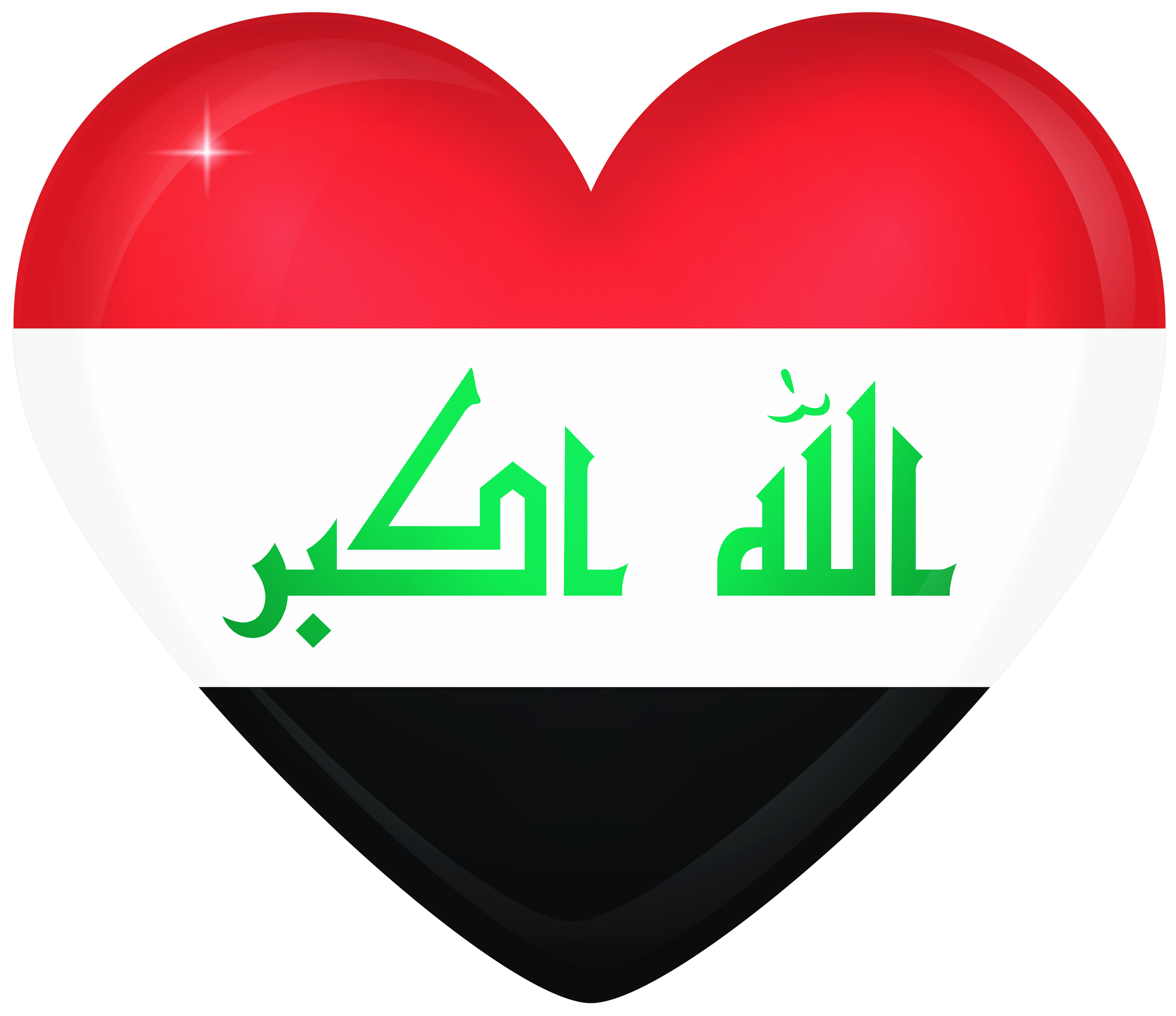Flag Flag Of Iraq Heart 6000x5184