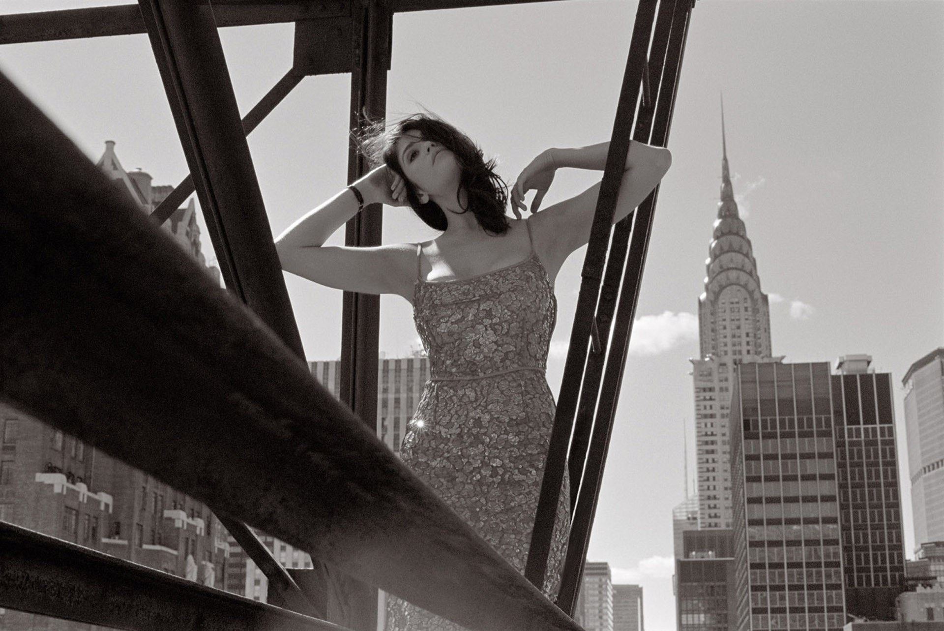 Actress Black Amp White Brunette Dress Empire State Building Gemma Arterton 1920x1283