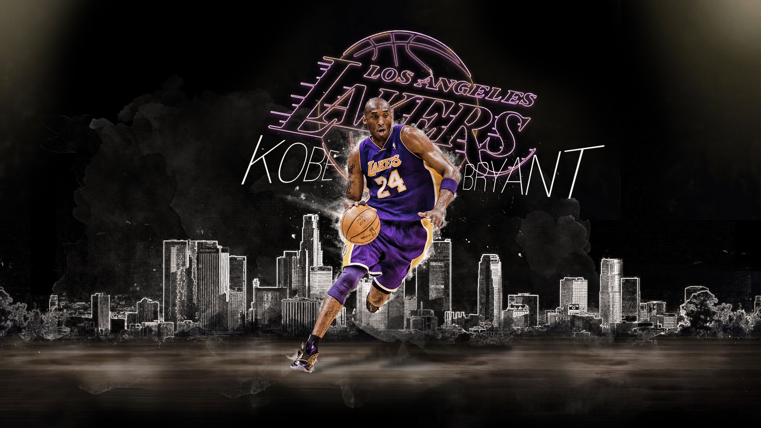 Basketball Kobe Bryant Los Angeles Lakers Nba Wallpaper - Resolution:2560x1...
