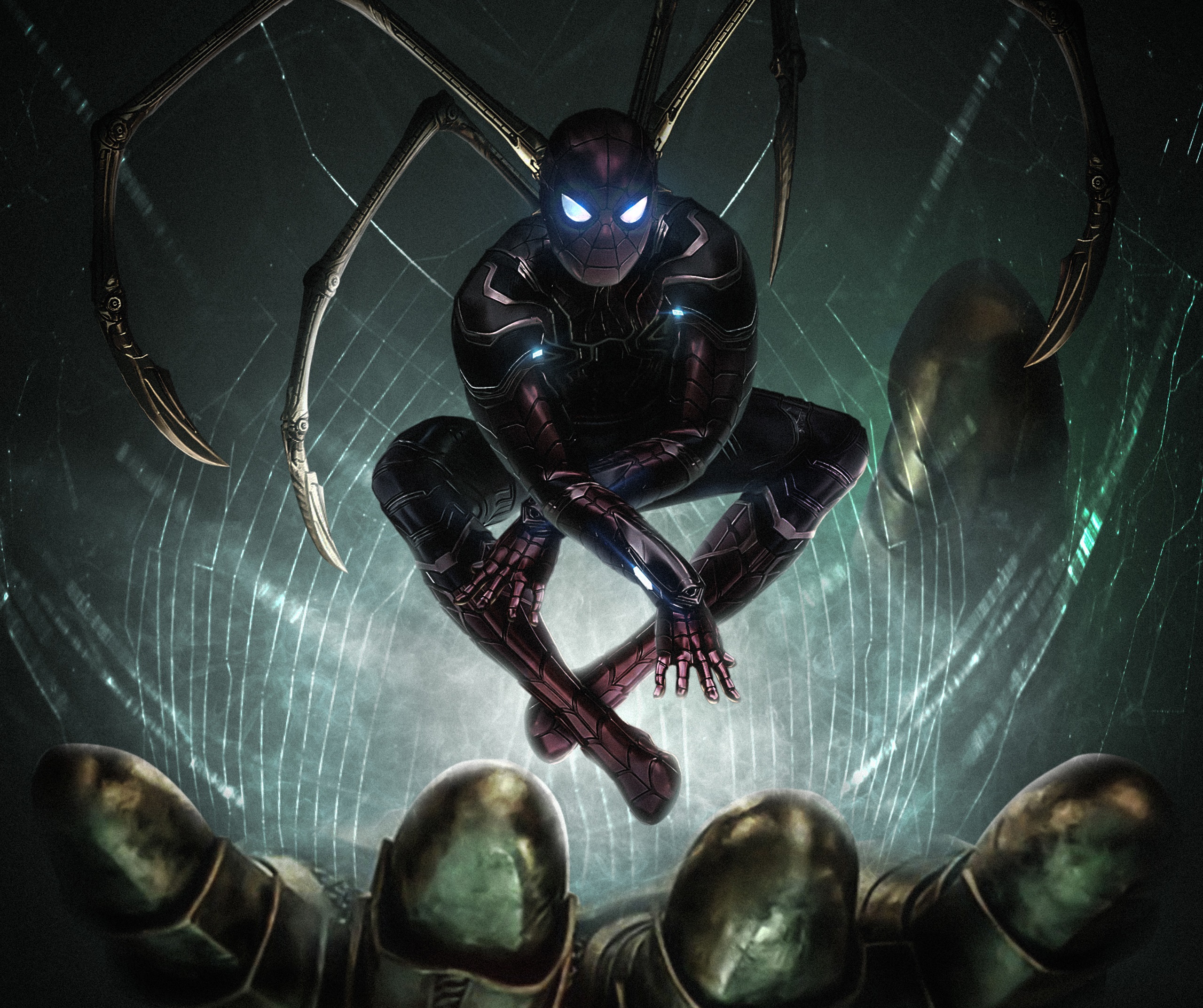 Iron Spider Spiderman Far From Home 2019 4K Ultra HD Mobile Wallpaper