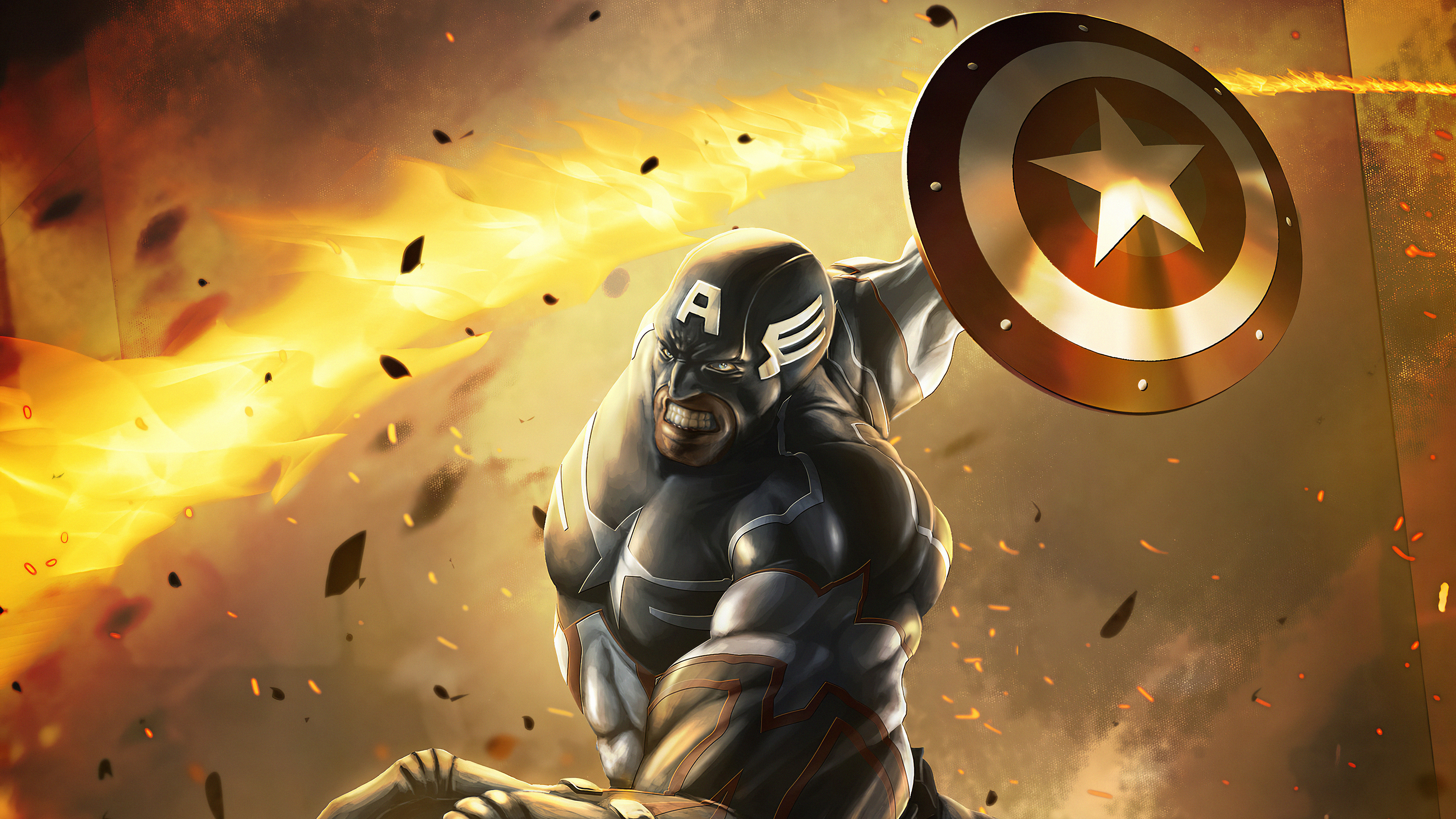 Captain America Marvel Comics 3840x2160