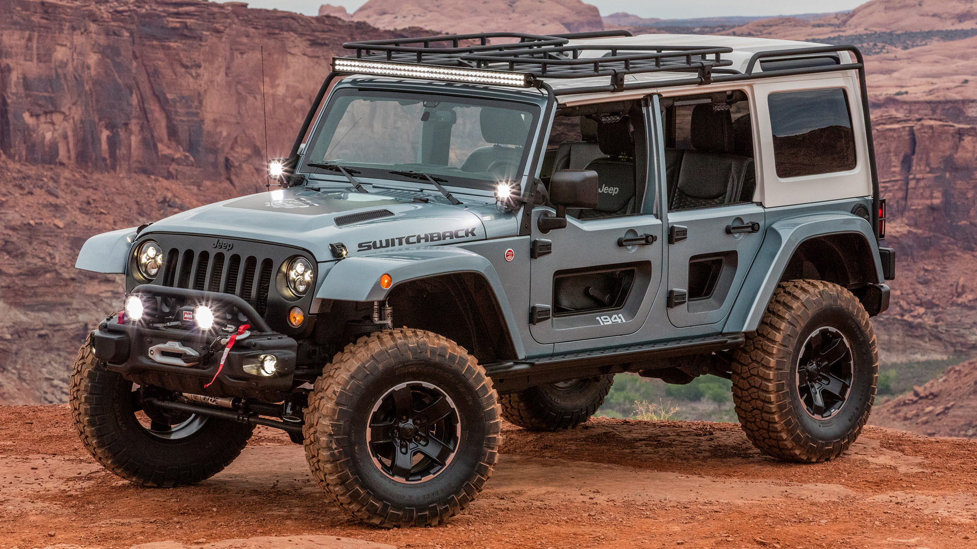 Blue Car Car Concept Car Jeep Switchback Concept Off Road 1920x1080