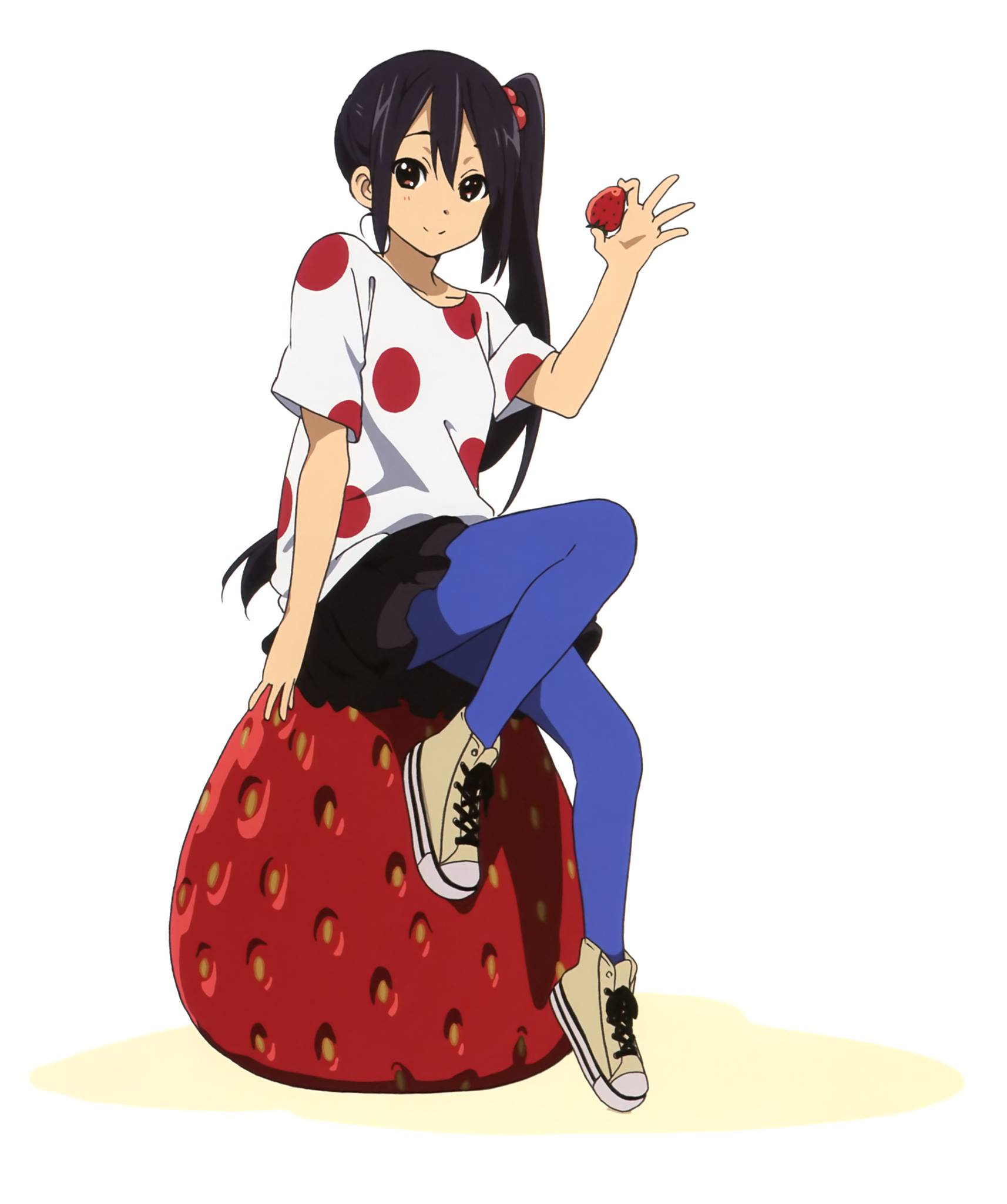 K ON Nakano Azusa Strawberries 1714x2048