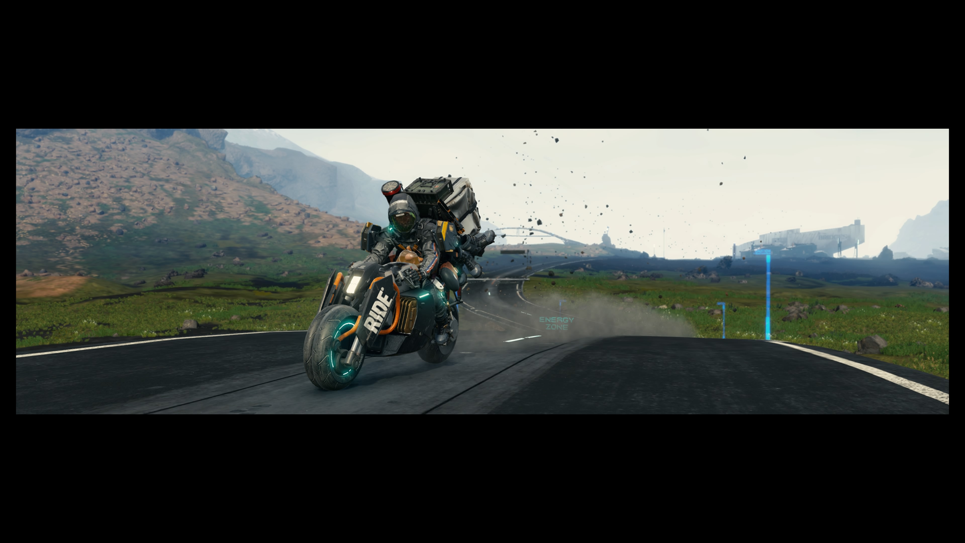 Norman Reedus Motobike Weapon Death Stranding PlayStation 4 Video Games Kojima Productions 3840x2160