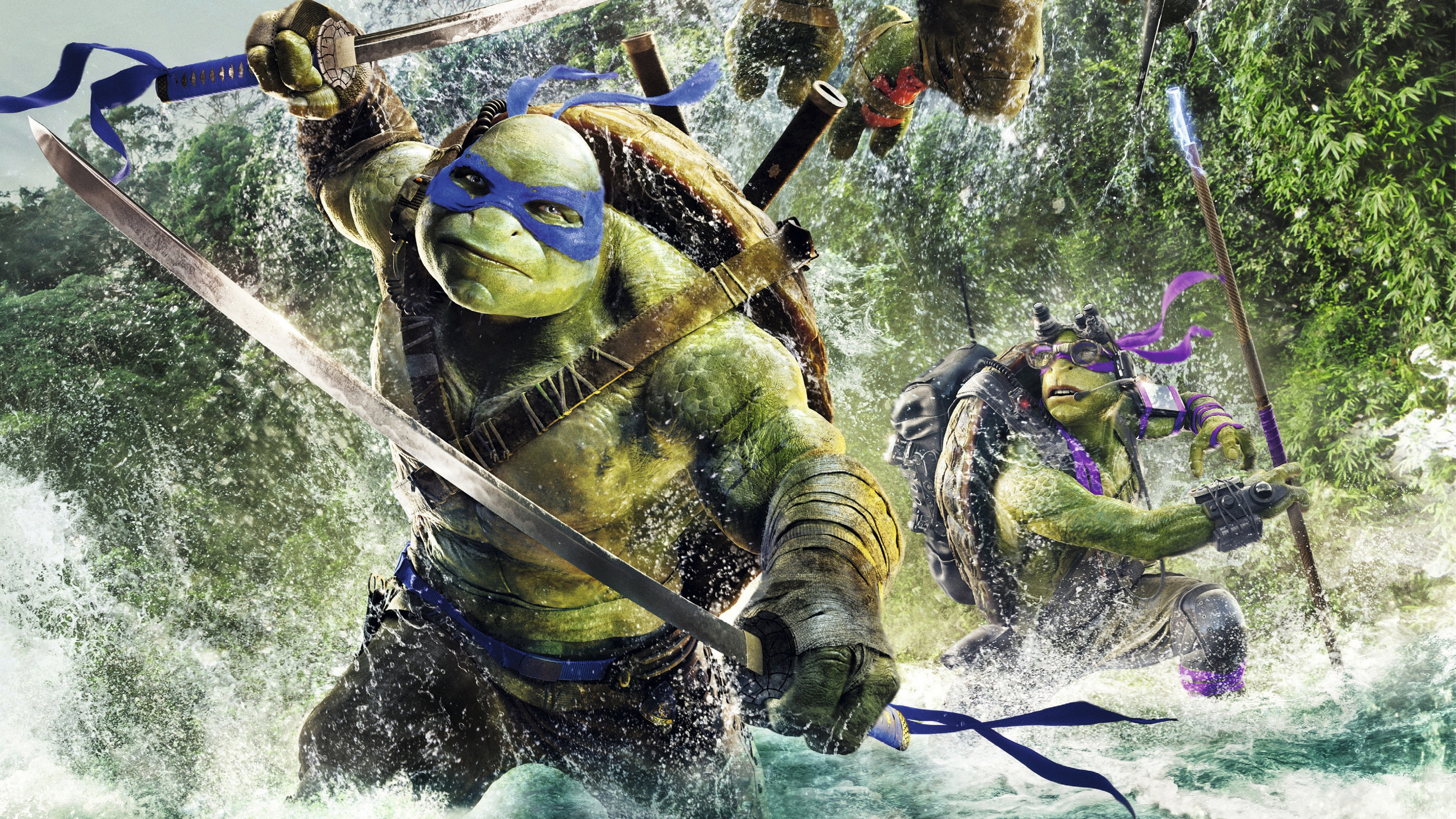 Donatello Tmnt Leonardo Tmnt Teenage Mutant Ninja Turtles 2014 3722x2094