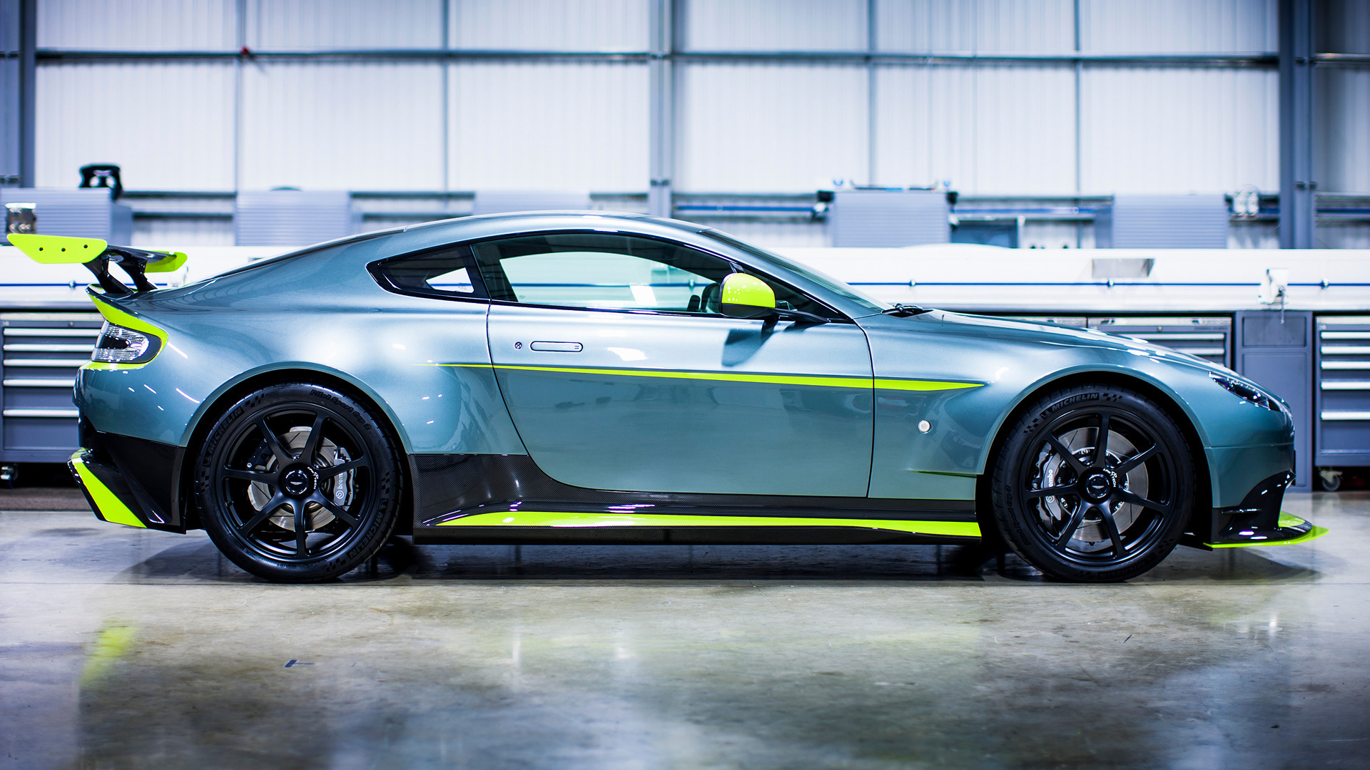 Aston Martin Vantage Gt8 Blue Car Car Sport Car 1920x1080