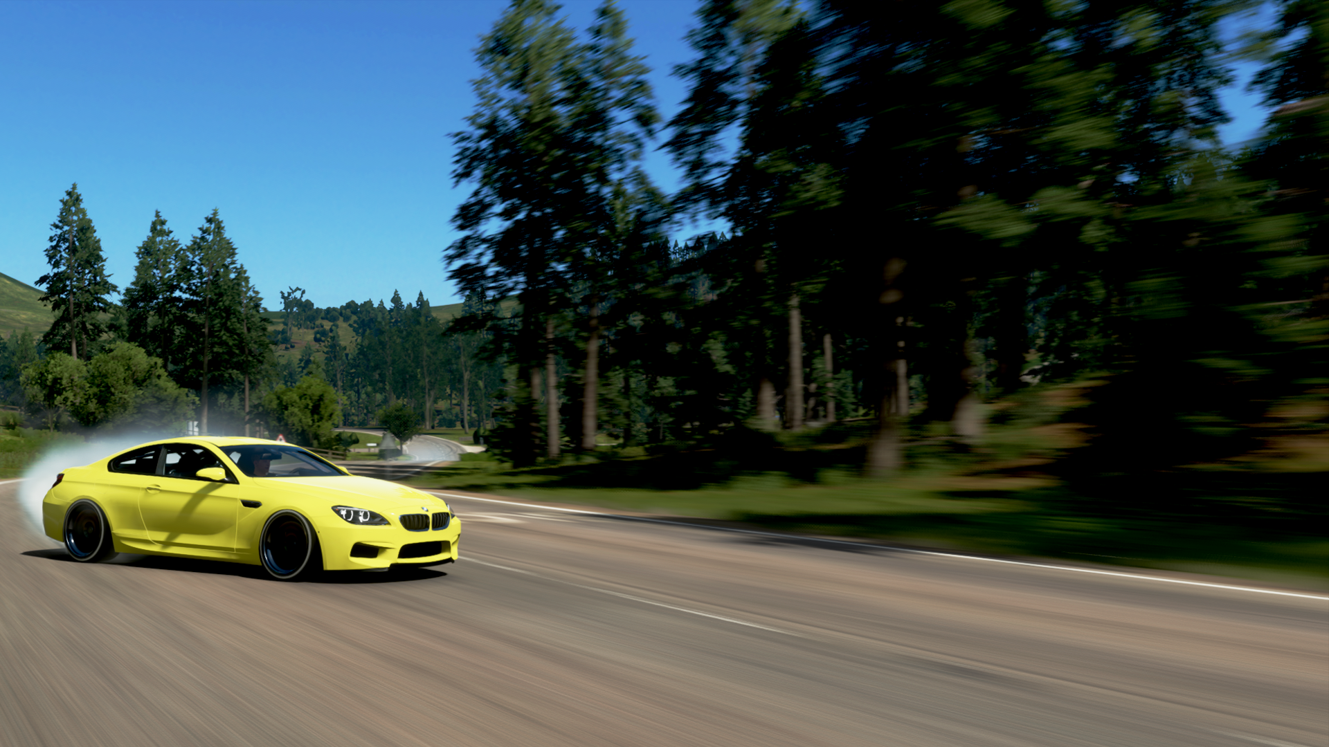 BMW BMW M6 Drifting Forza Horizon 4 Video Games Car Vehicle Yellow Cars Racing 1920x1080