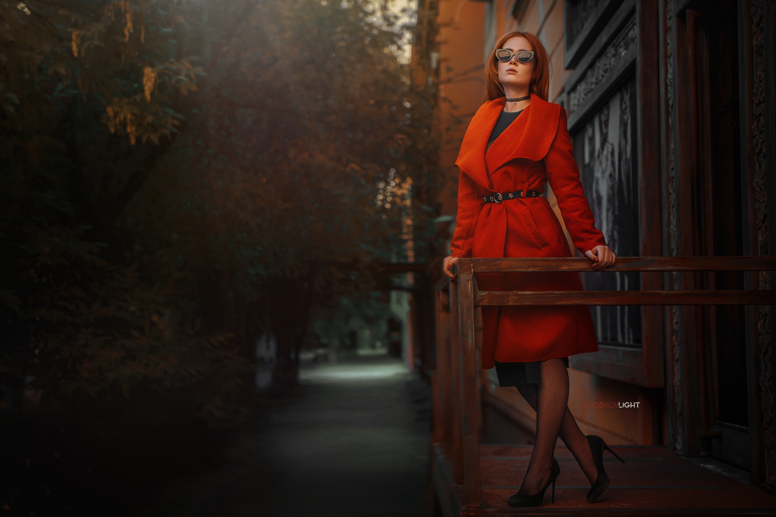 Elvira Pozdnysheva Girl Glasses Redhead Style 2560x1707