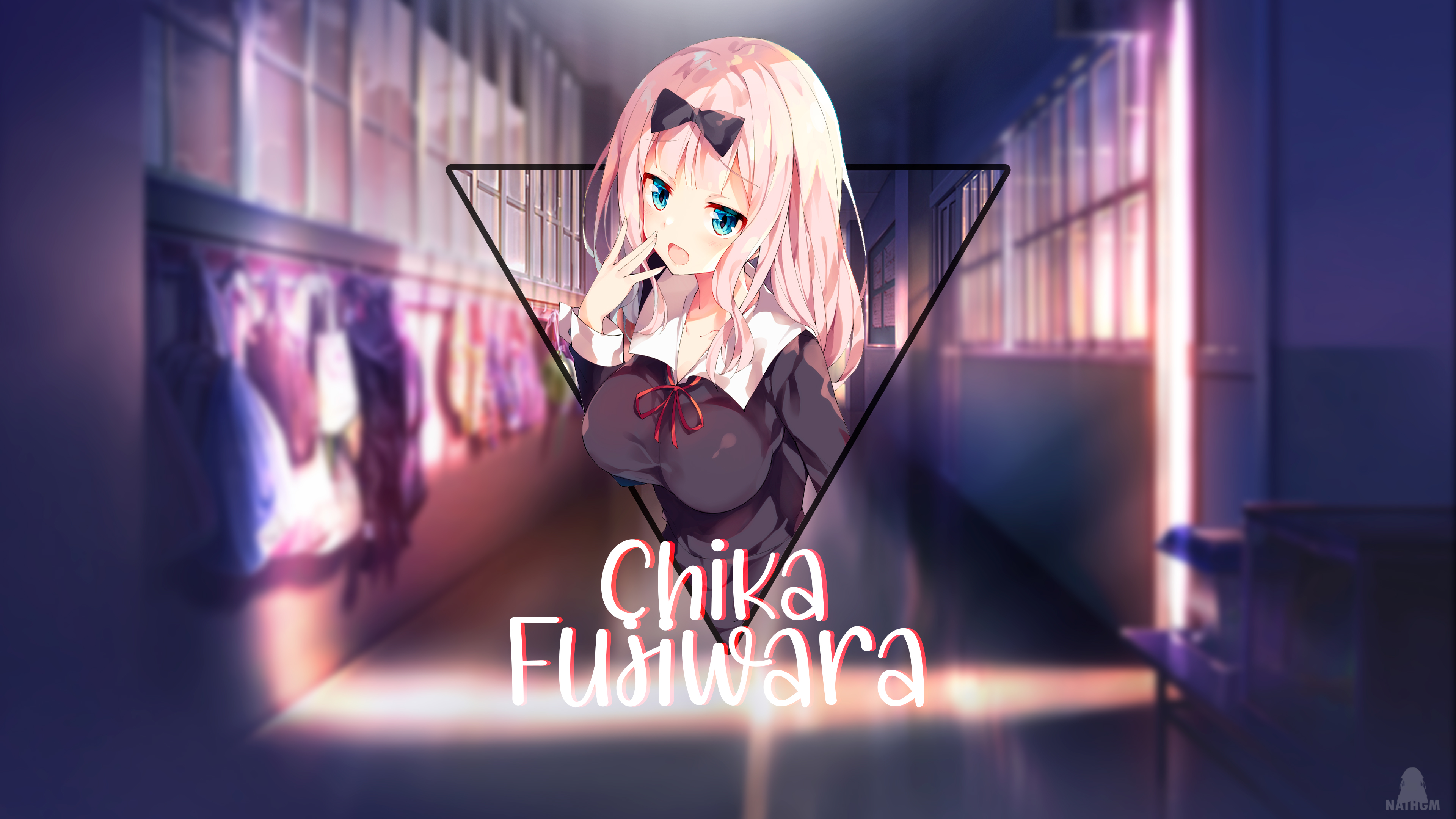 Chika Fujiwara Anime Anime Girls Kaguya Sama Love Is War Picture In Picture School 3840x2160