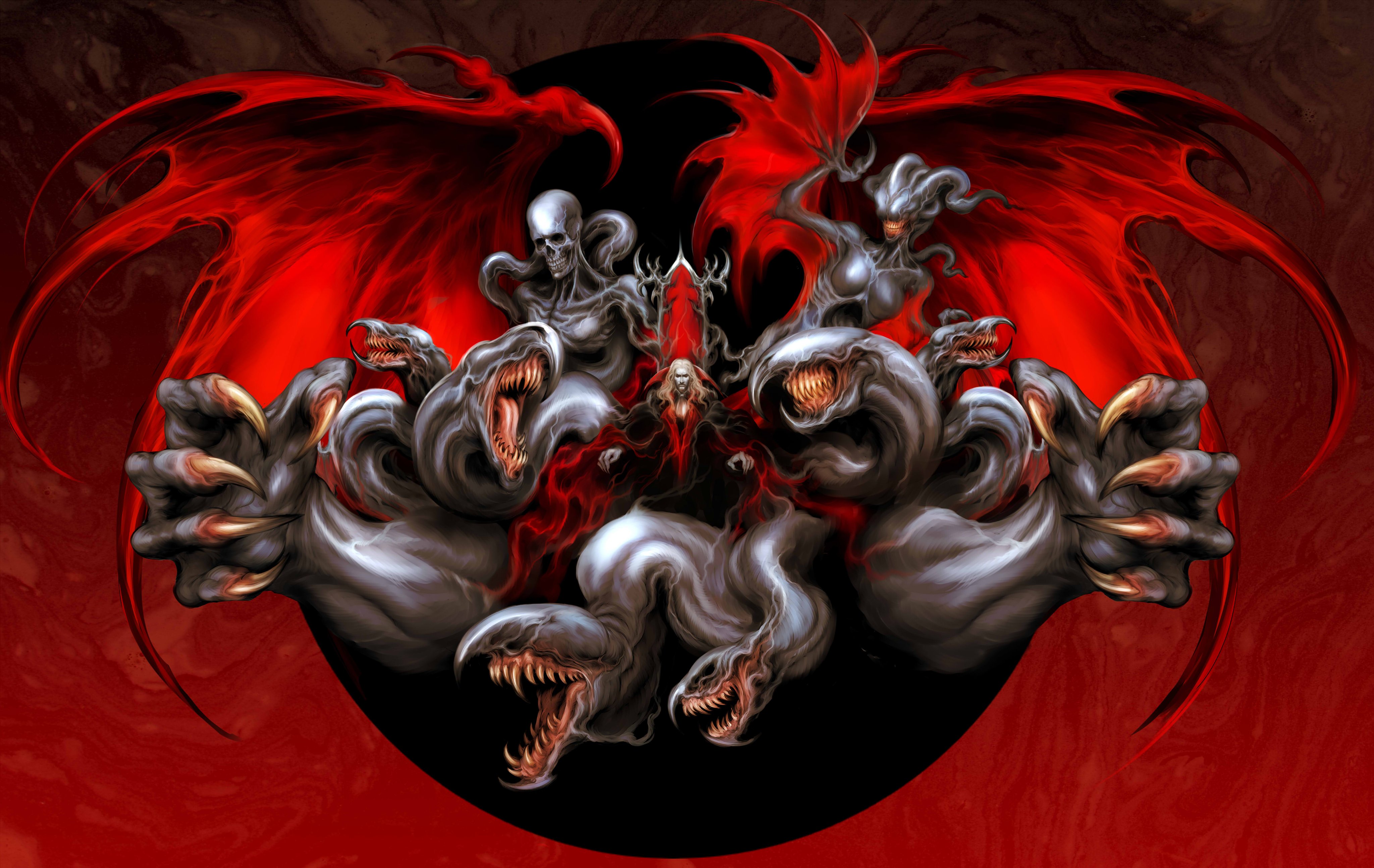 Dracula Castlevania Video Game Art Castlevania Symphony Of The Night Witnesstheabsurd Red Creature 4096x2588