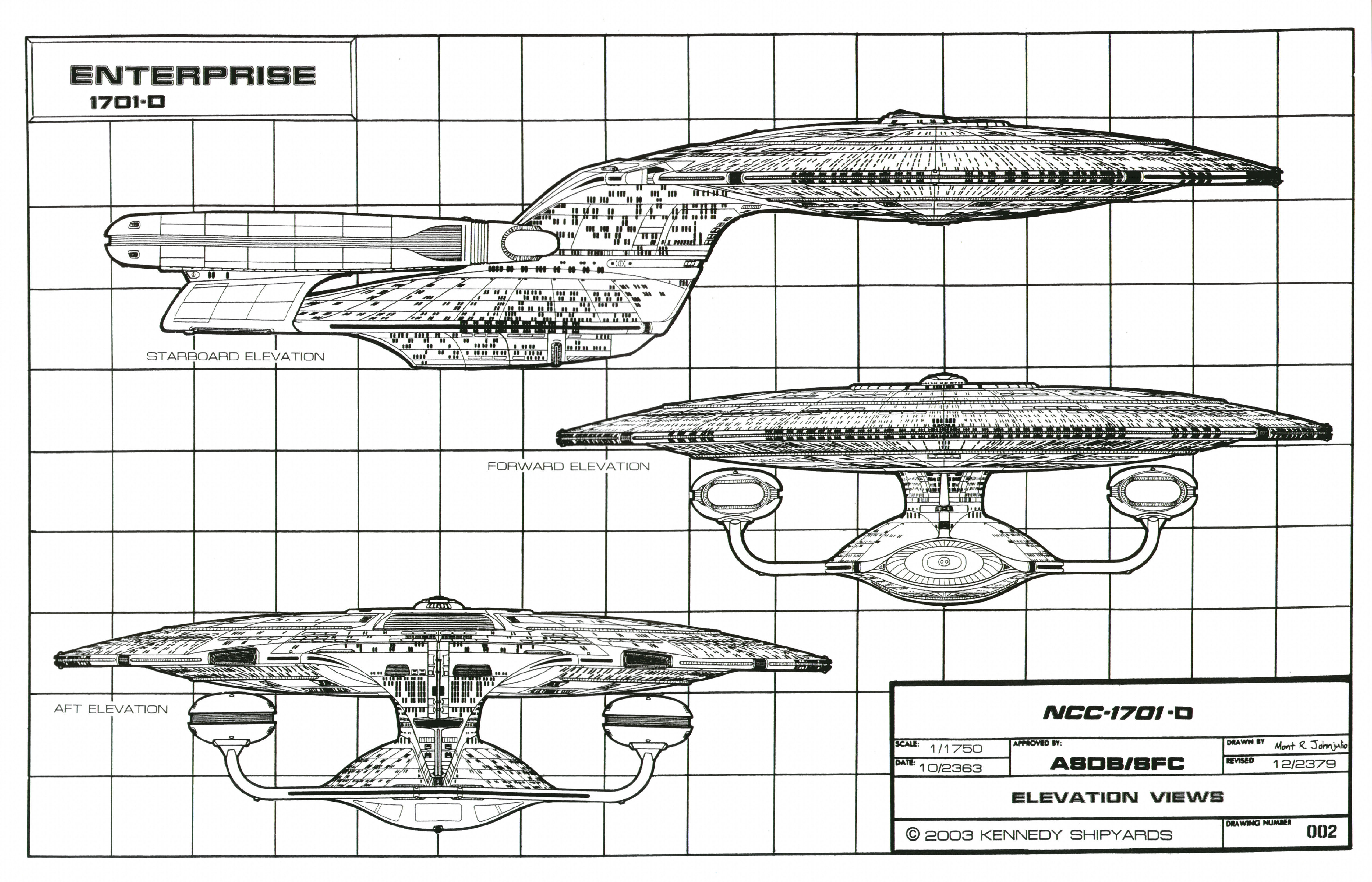 Star Trek Science Fiction Vehicle USS Enterprise NCC 1701D TV Series 5100x3277