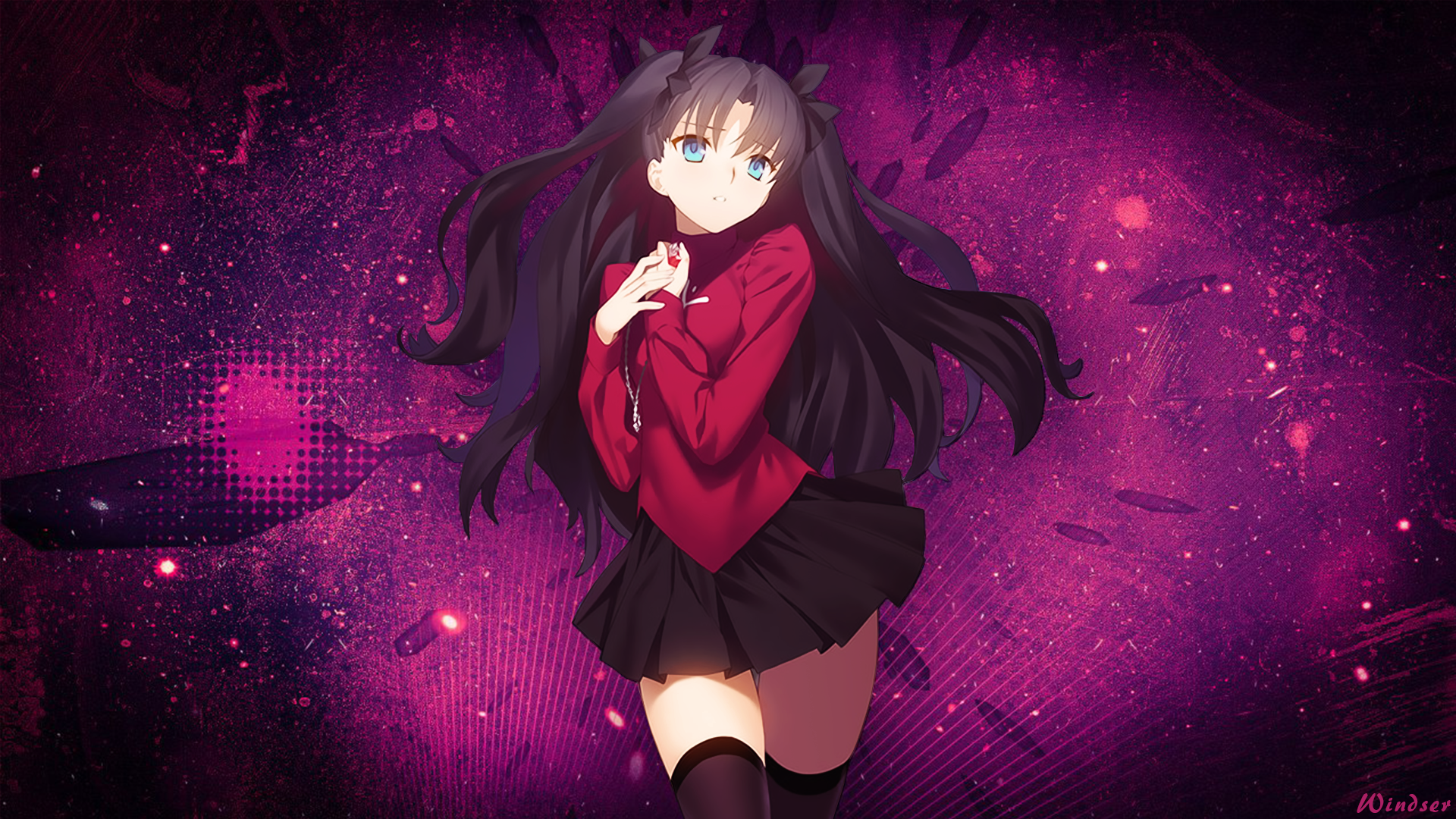 Fate Series Fate Stay Night Fate Stay Night Unlimited Blade Works Rin Tohsaka 1920x1080