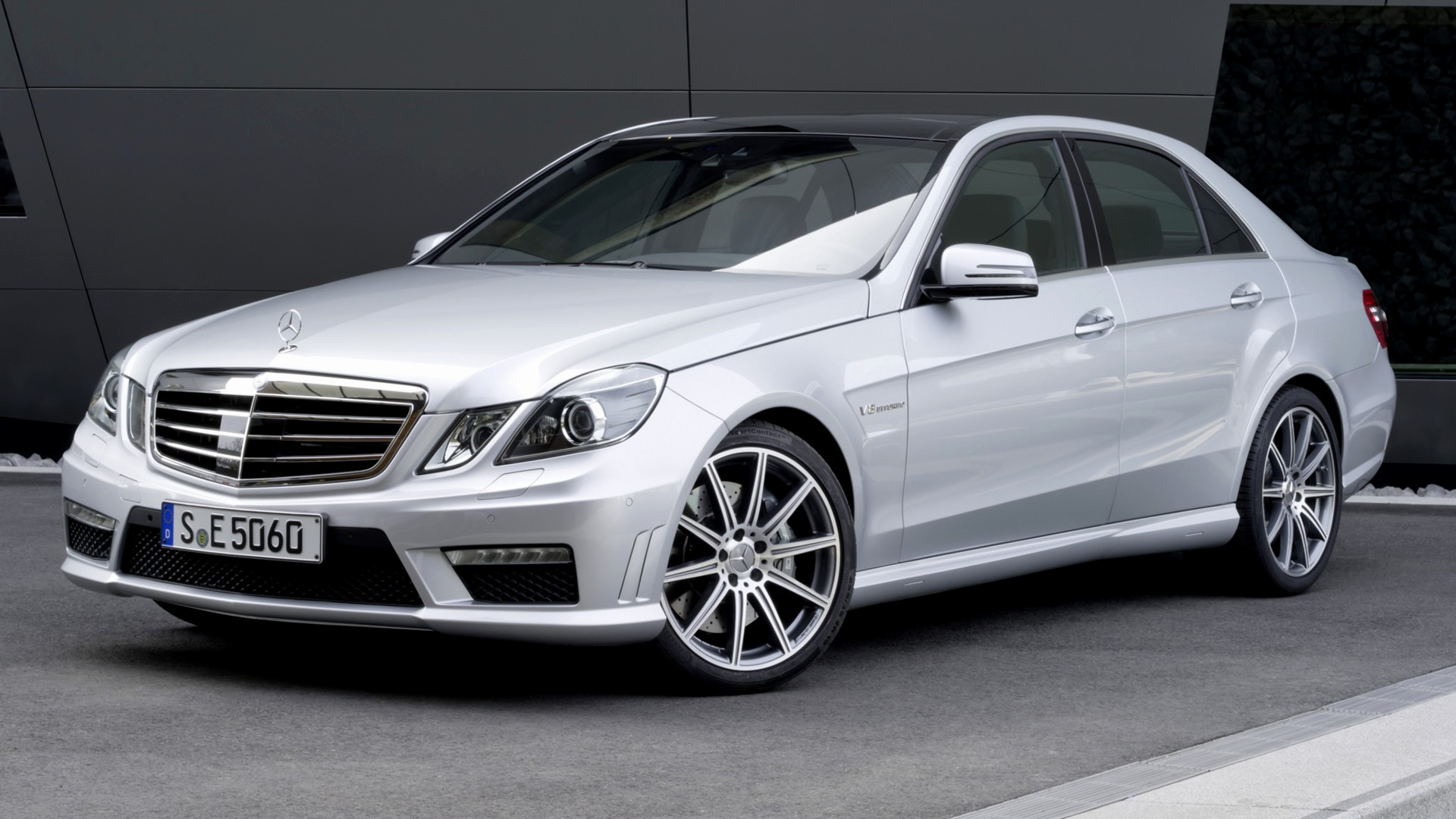 Car Luxury Car Mercedes Benz E 63 Amg Sedan Silver Car 1920x1080