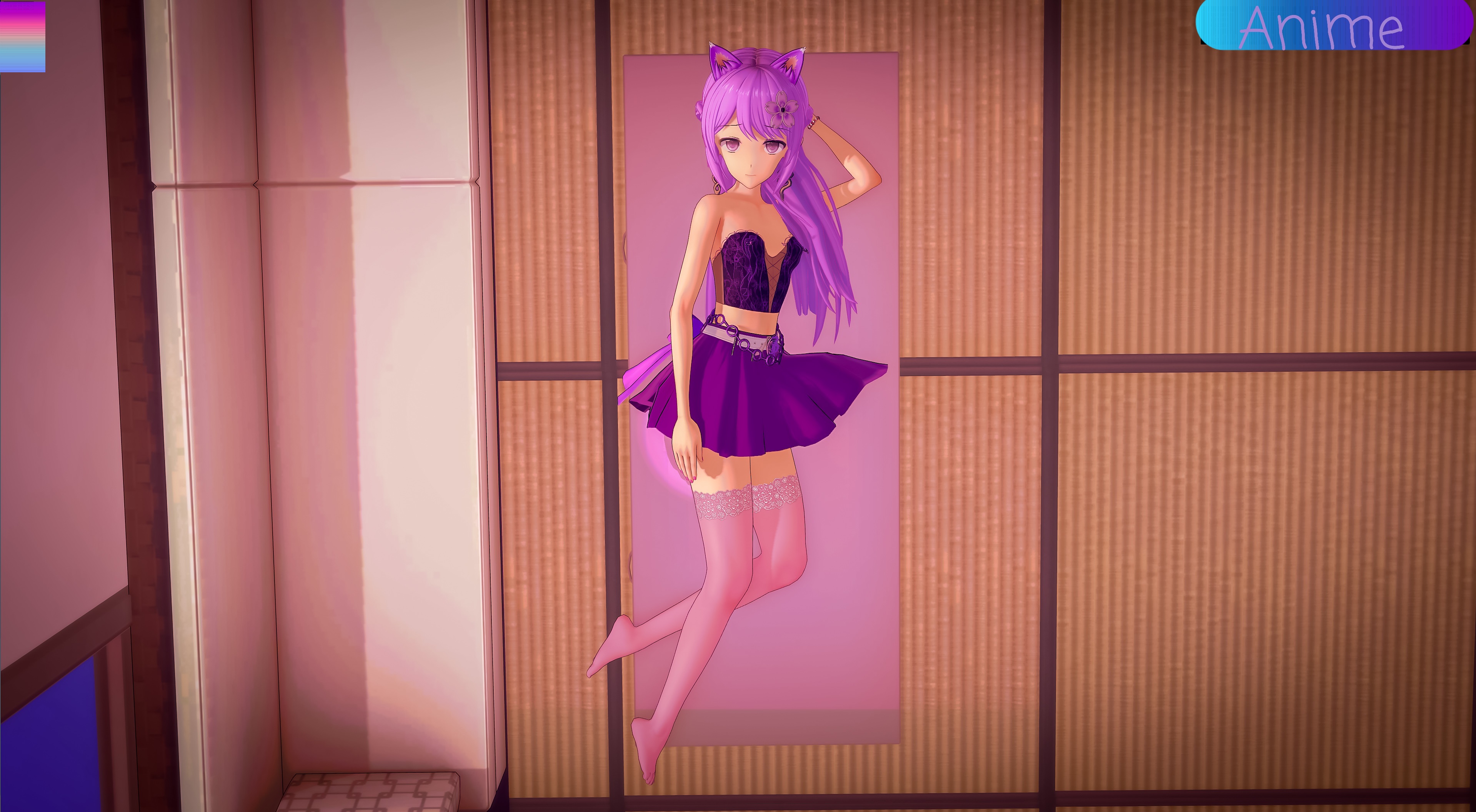 Anime Girls Koikatsu Character Design 3D Animation Dress Women Hair 3838x2112
