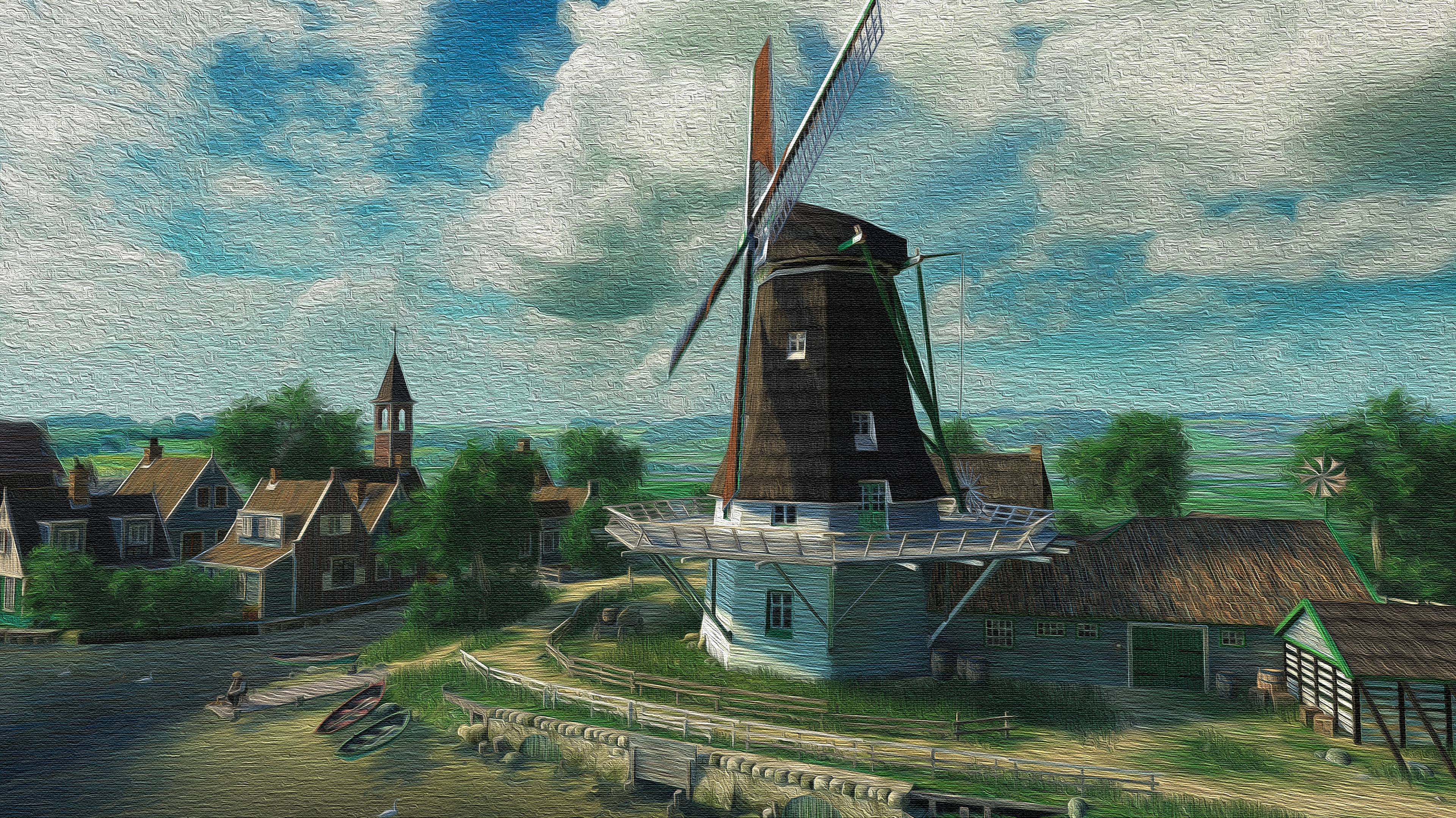 Artistic Windmill 3840x2160