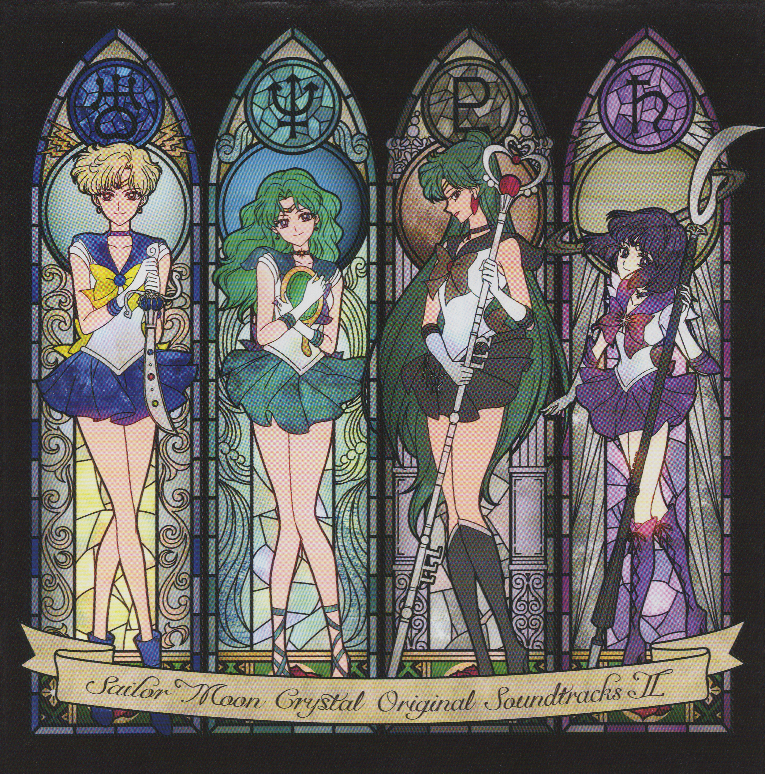Sailor Uranus Sailor Neptune Sailor Pluto Sailor Saturn Sailor Moon Anime Anime Girls 2500x2527