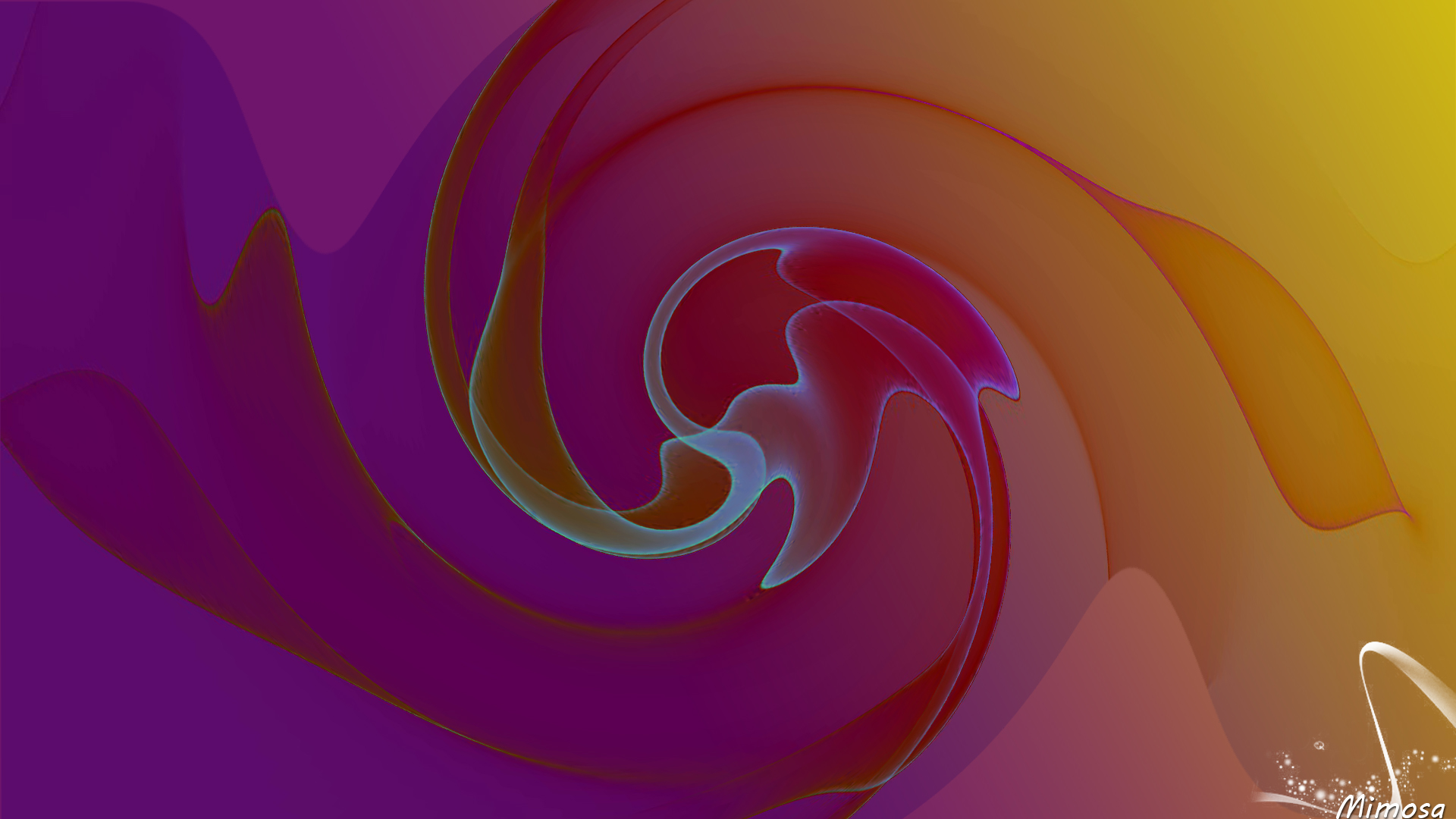 Artistic Colors Digital Art Gradient Swirl 1920x1080