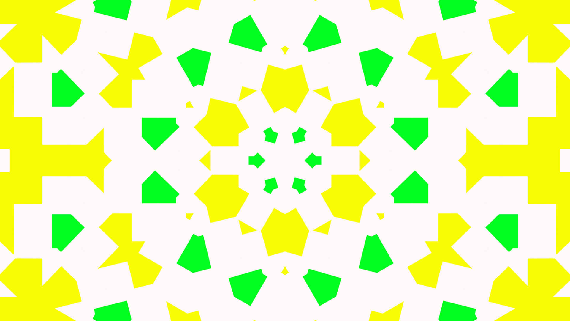 Abstract Colorful Digital Art Geometry Green Shapes Yellow 1920x1080