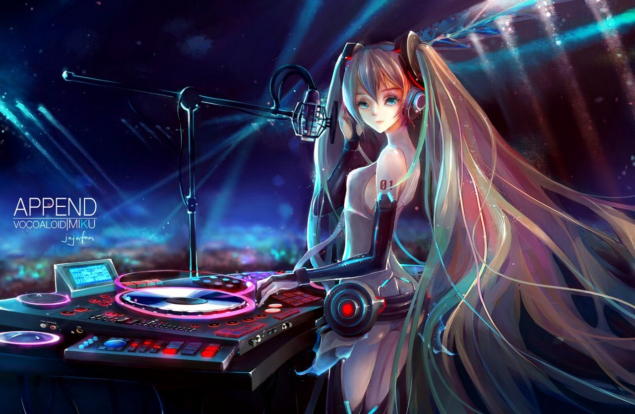 DJ Headphones Hatsune Miku 1280x835