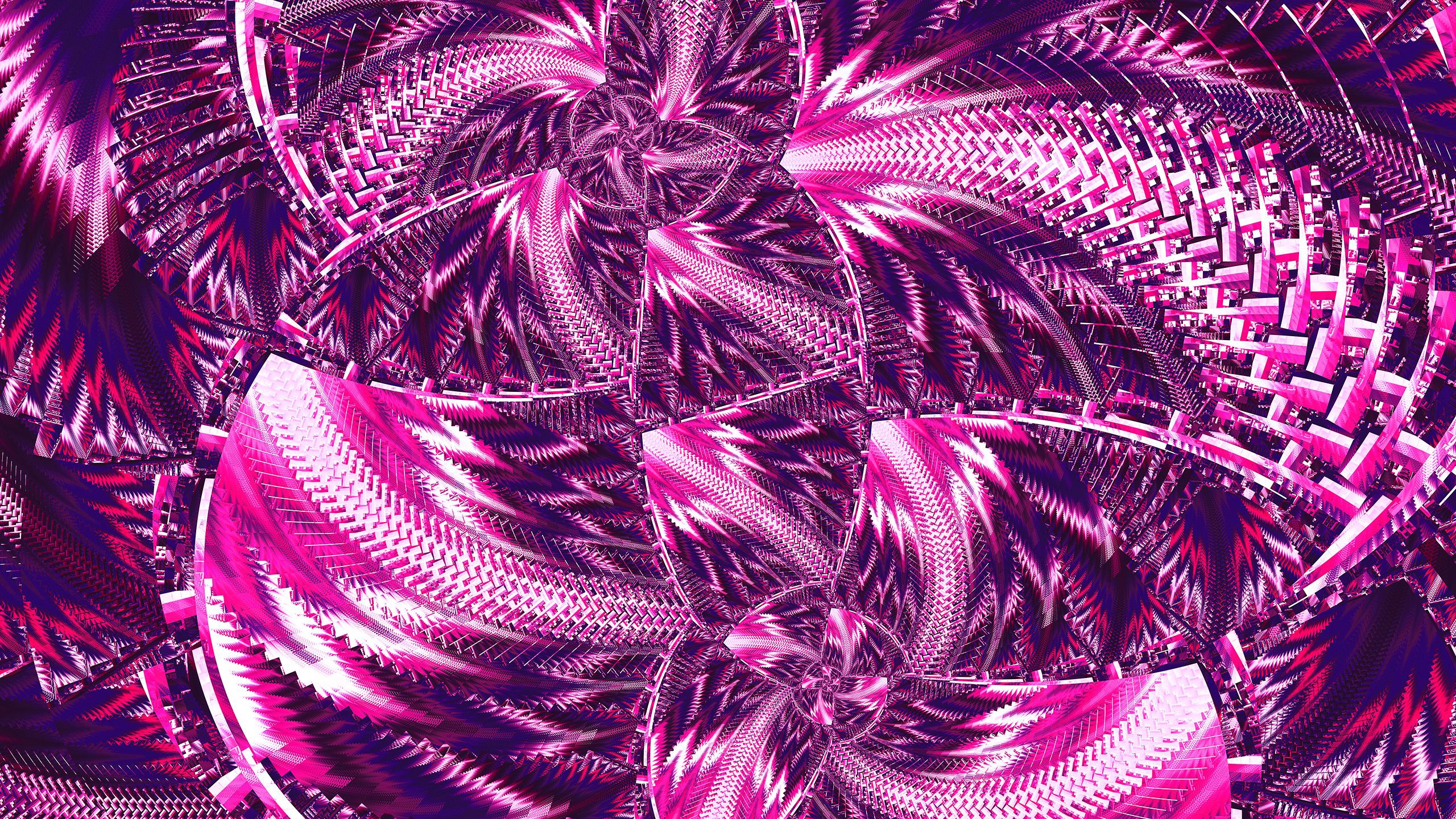 Artistic Digital Art Fractal Purple 2560x1440