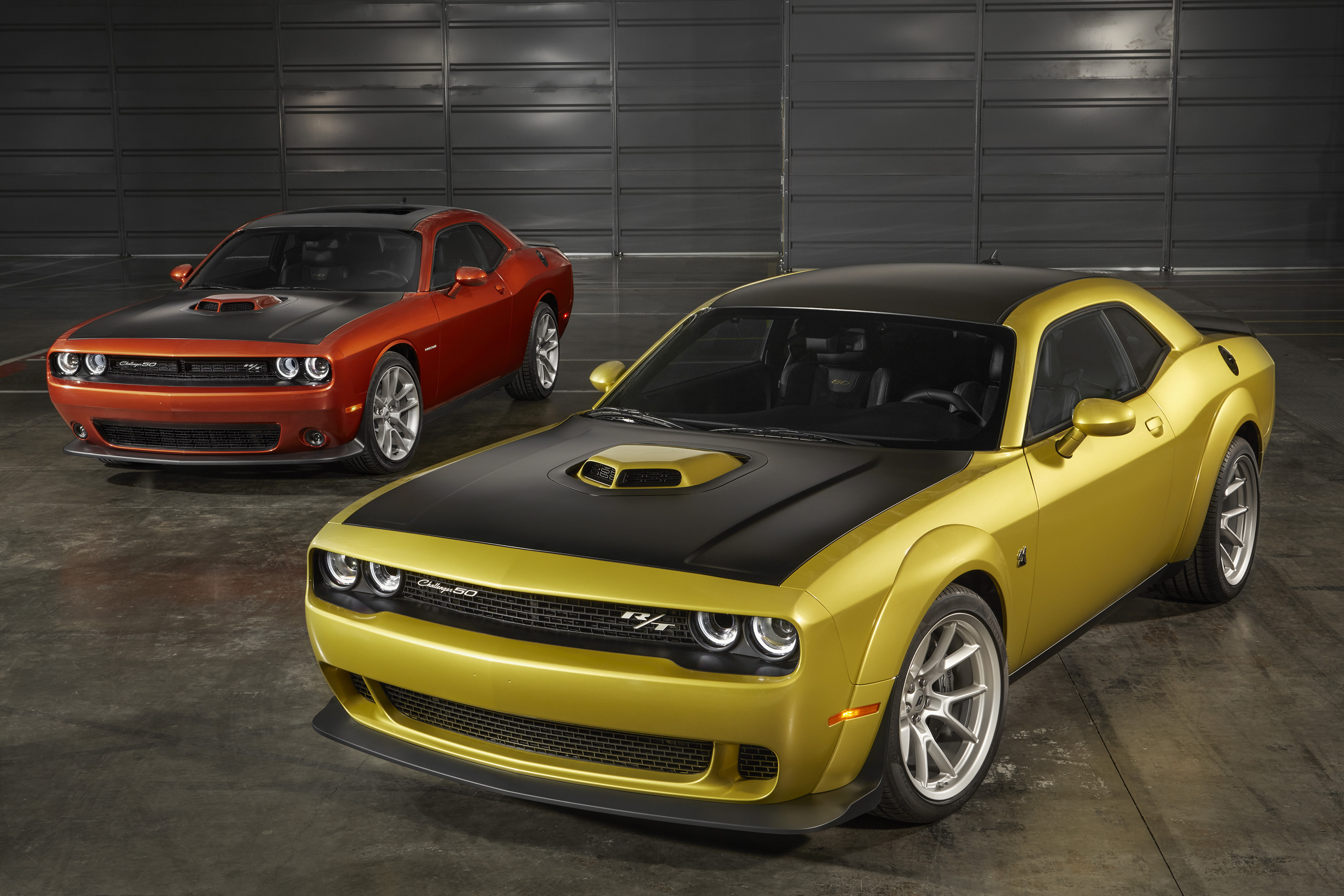 Car Dodge Dodge Challenger Muscle Car Red Car Vehicle Yellow Car 3000x2000