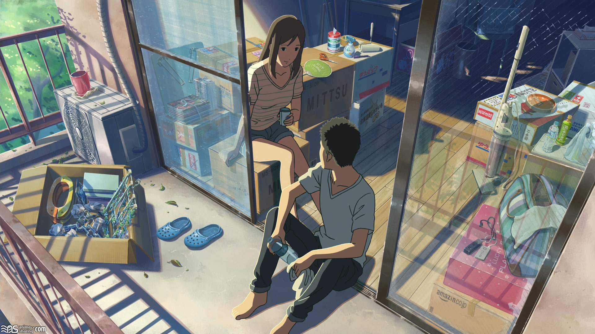 balcony . by megatruh on DeviantArt | Anime scenery, Animation art, Digital  painting