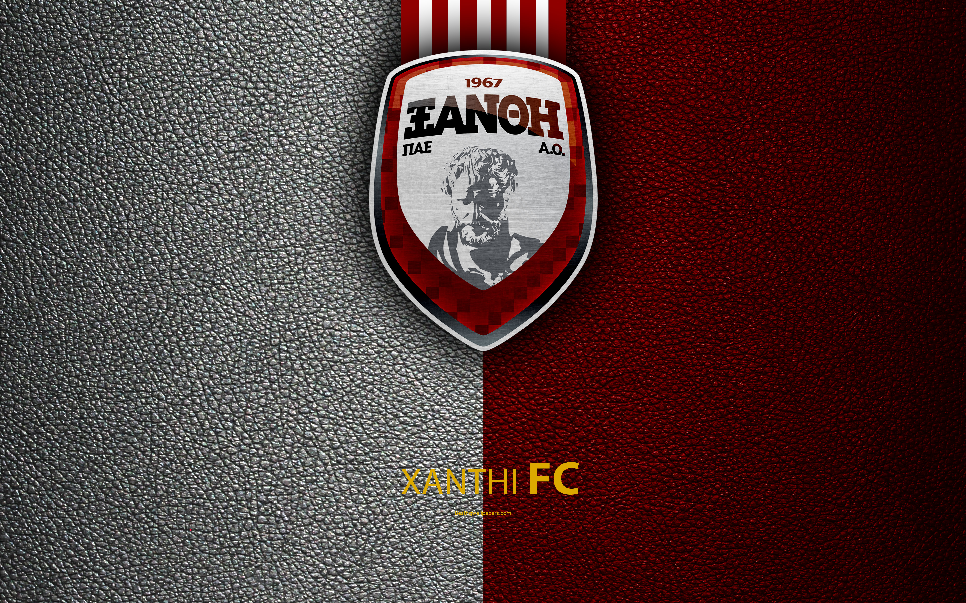 Emblem Logo Soccer Xanthi F C 3840x2400